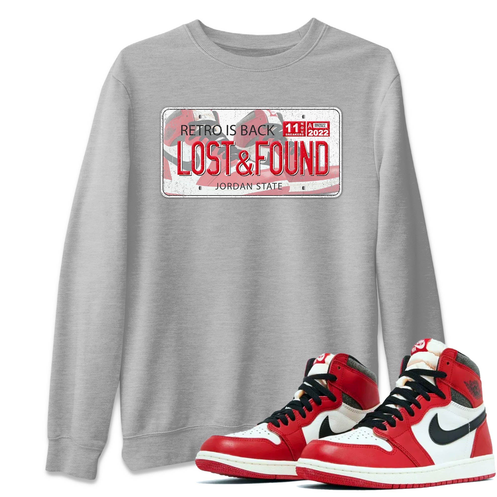 Jordan Plate Unisex Tops - Air Jordan 1 Lost & Found