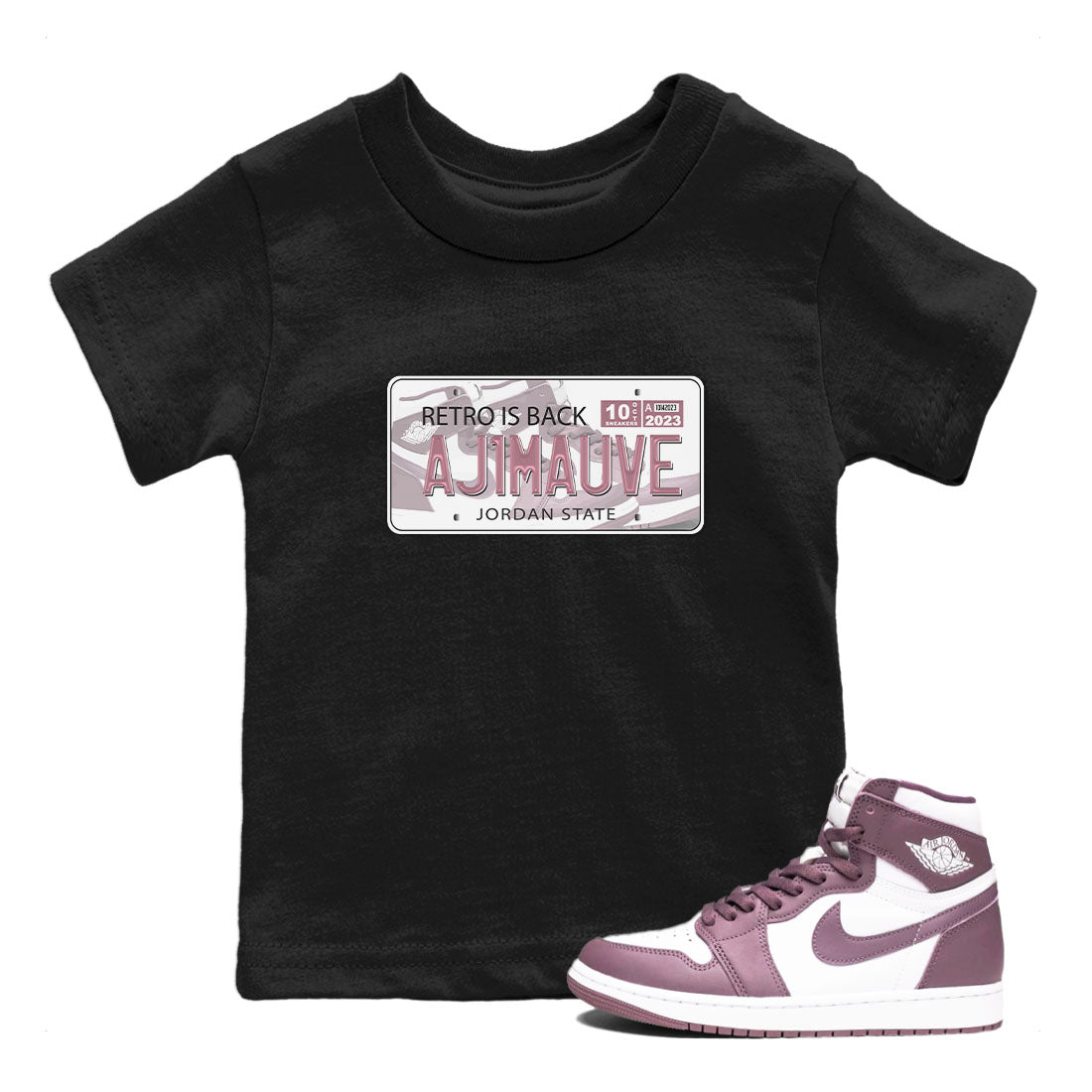 Jordan Plate snkmatch Tee Kids - Air Jordan 1 Mauve