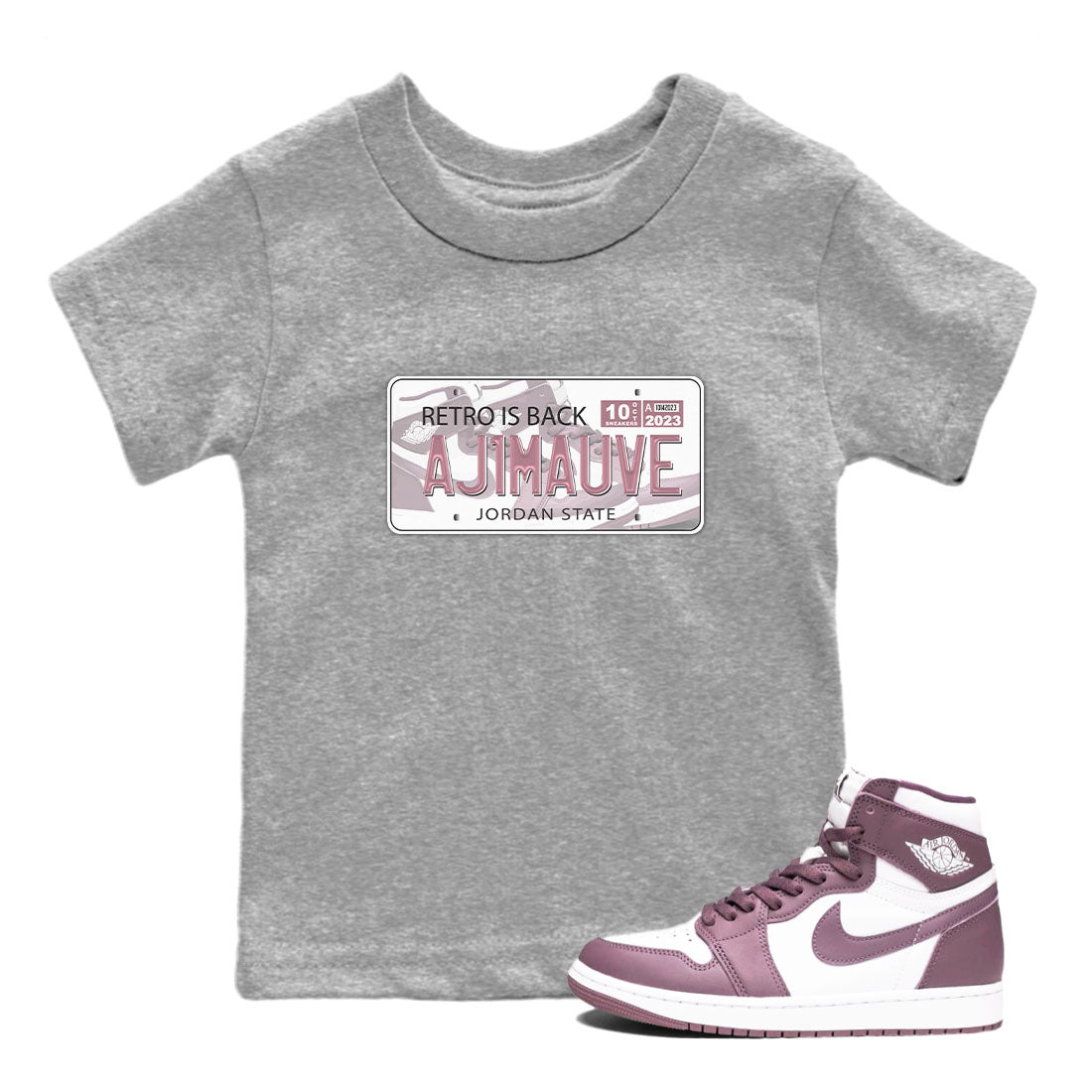 Jordan Plate snkmatch Tee Kids - Air Jordan 1 Mauve