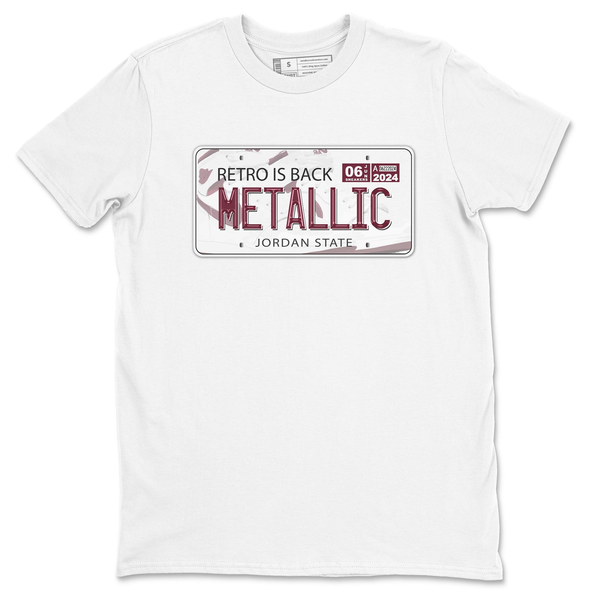 Jordan Plate snkmatch Tees - Air Jordan 1 Metallic Burgundy
