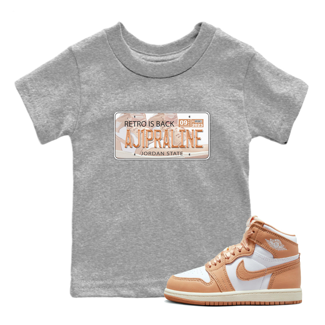 Jordan Plate snkmatch Tee Kids - Air Jordan 1 Praline