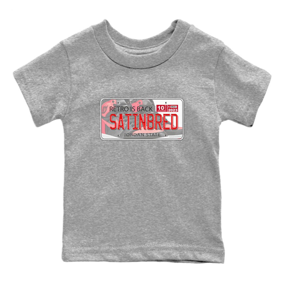 Jordan Plate snkmatch Tee Kids - Air Jordan 1 Satin Bred