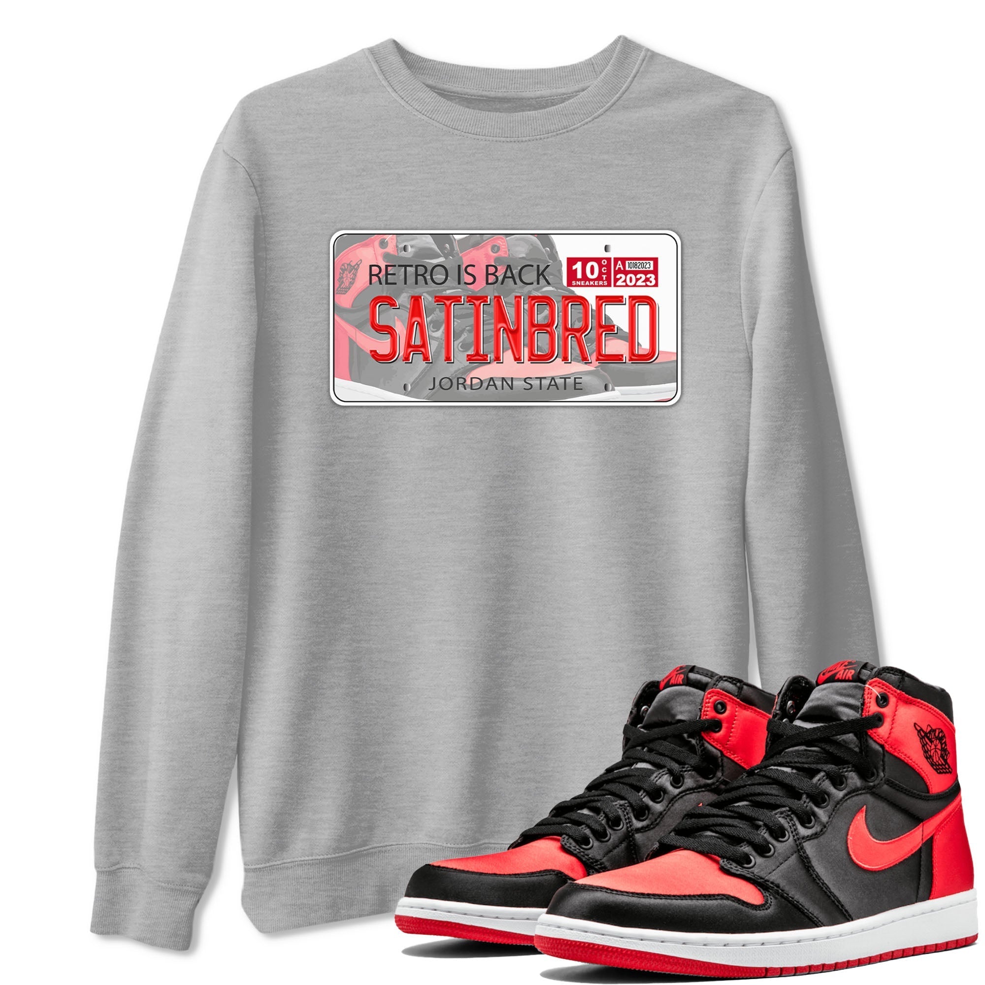 Jordan Plate snkmatch Tee - Air Jordan 1 Satin Bred