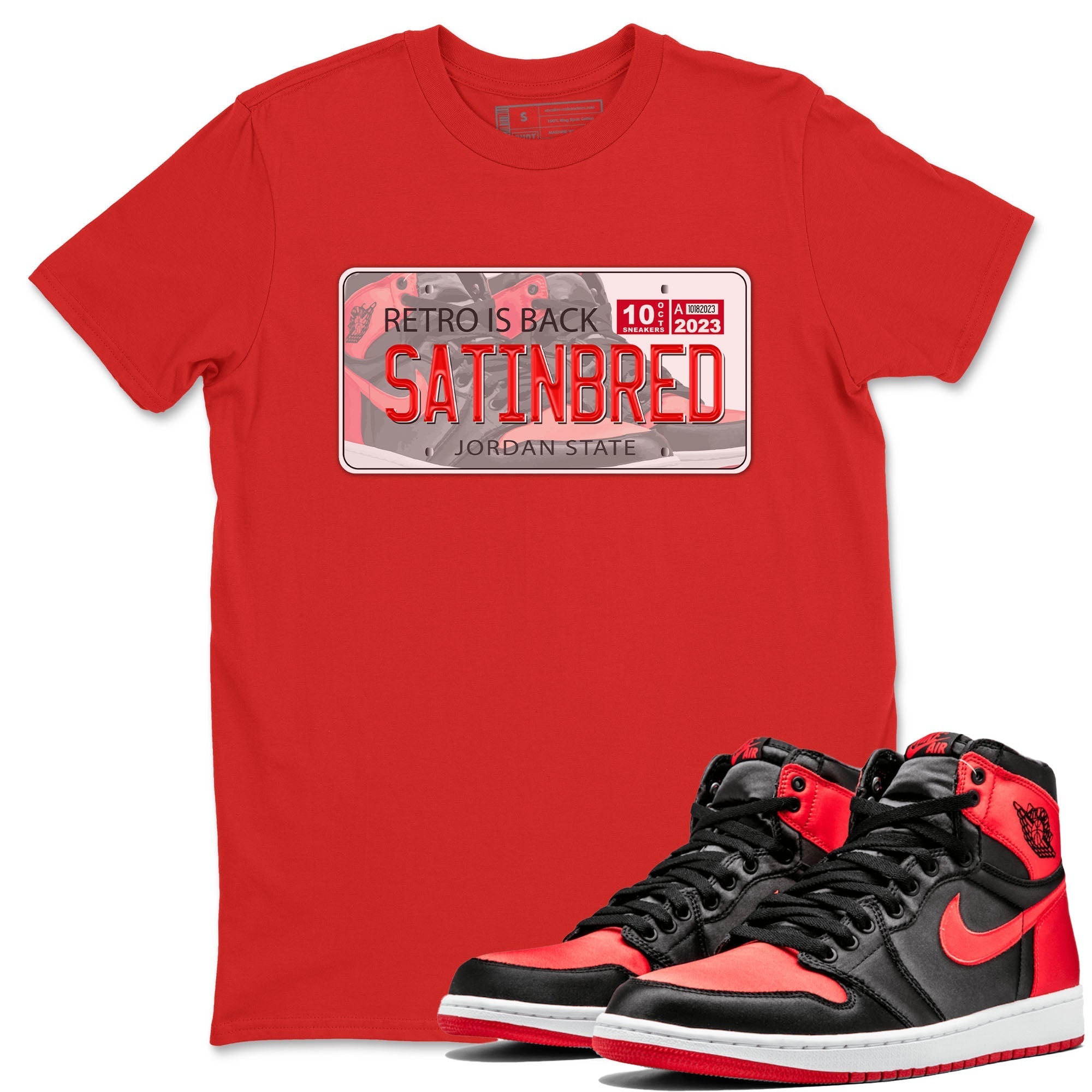 Jordan Plate snkmatch Tee - Air Jordan 1 Satin Bred