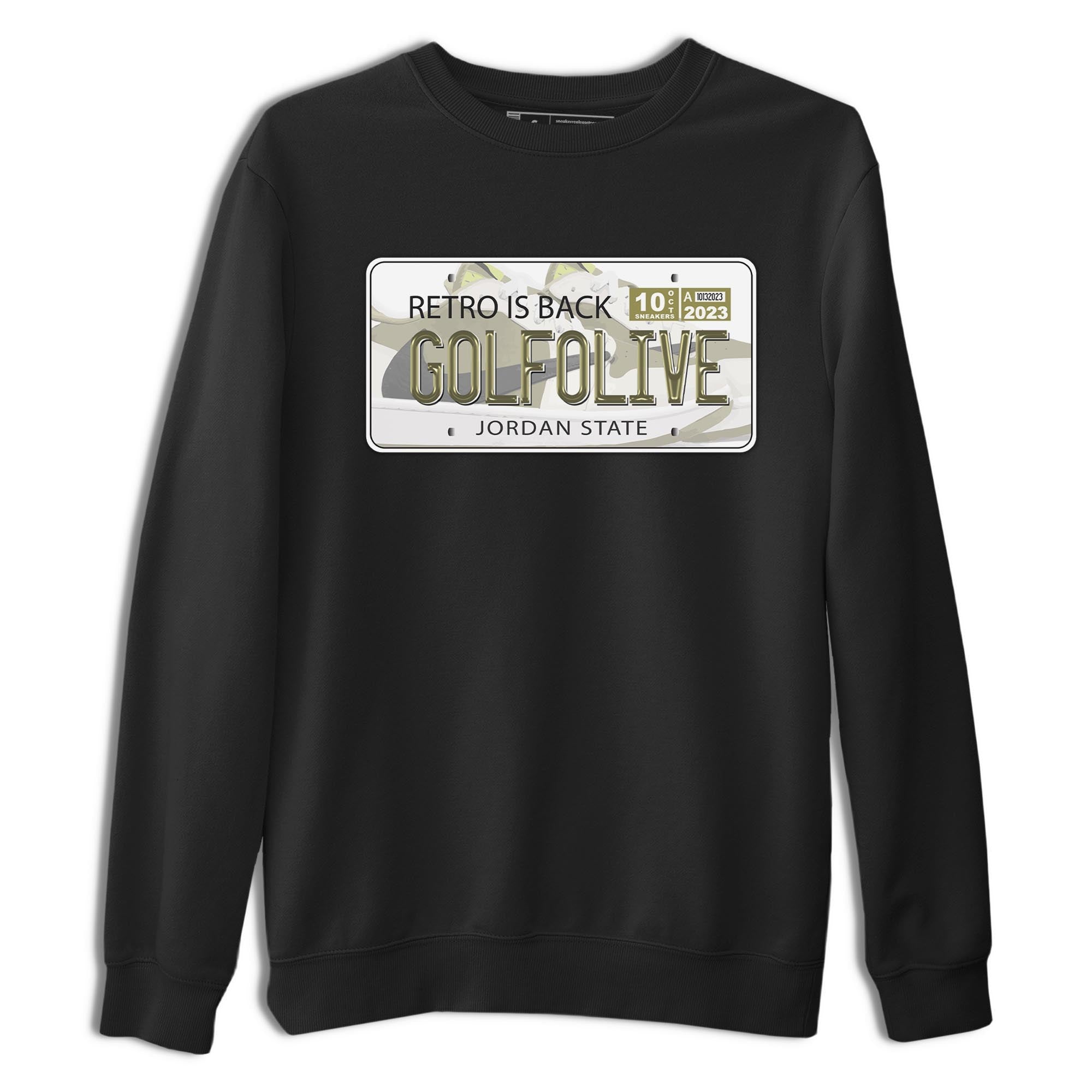 Jordan Plate snkmatch Tee - Air Jordan 1 Travis Scott Golf Olive