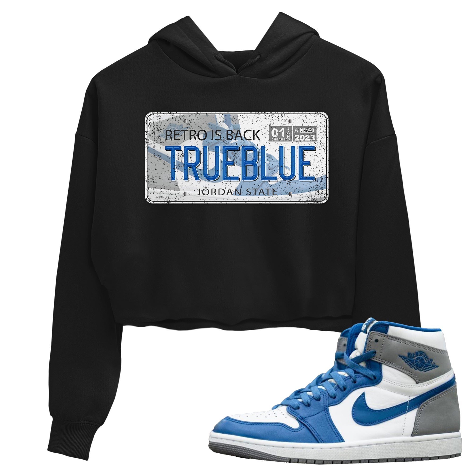 Jordan Plate Women's Tops - Air Jordan 1 True Blue