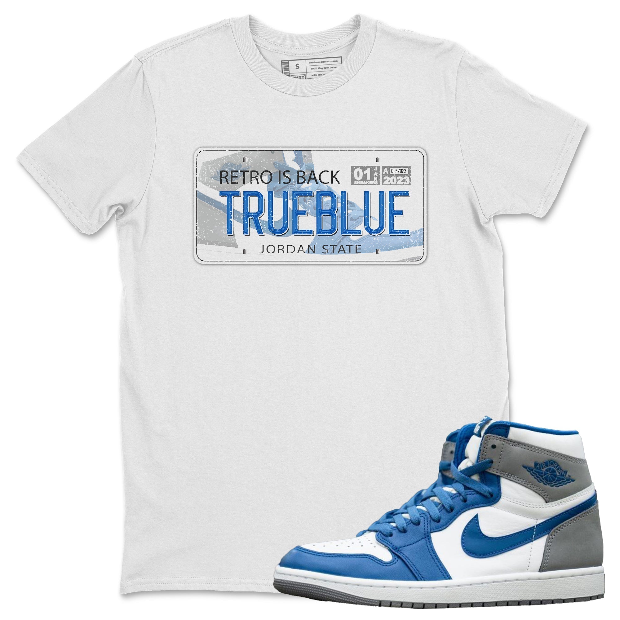 Jordan Plate Unisex Tops - Air Jordan 1 True Blue
