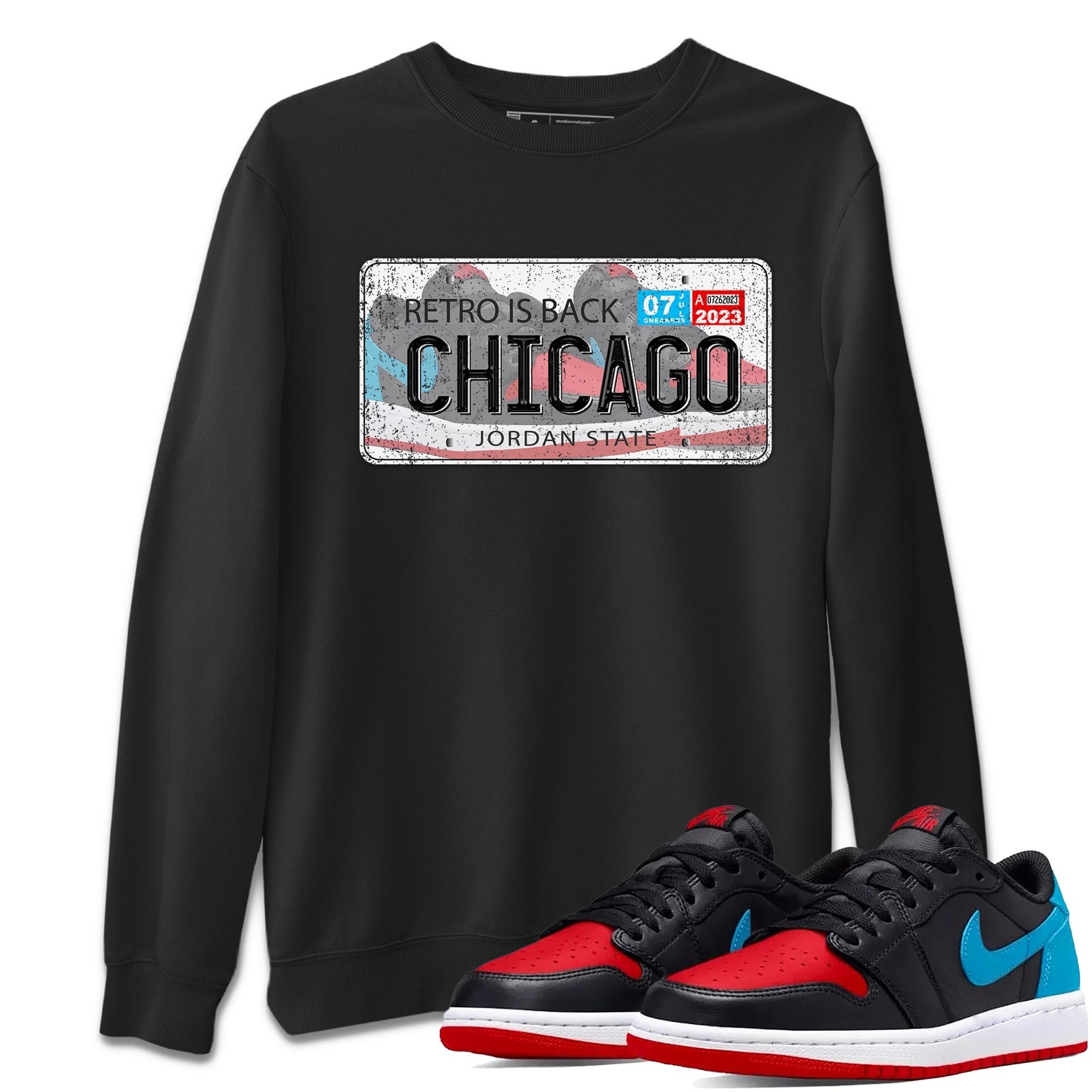 Jordan Plate snkmatch Tee - Air Jordan 1 UNC to Chicago