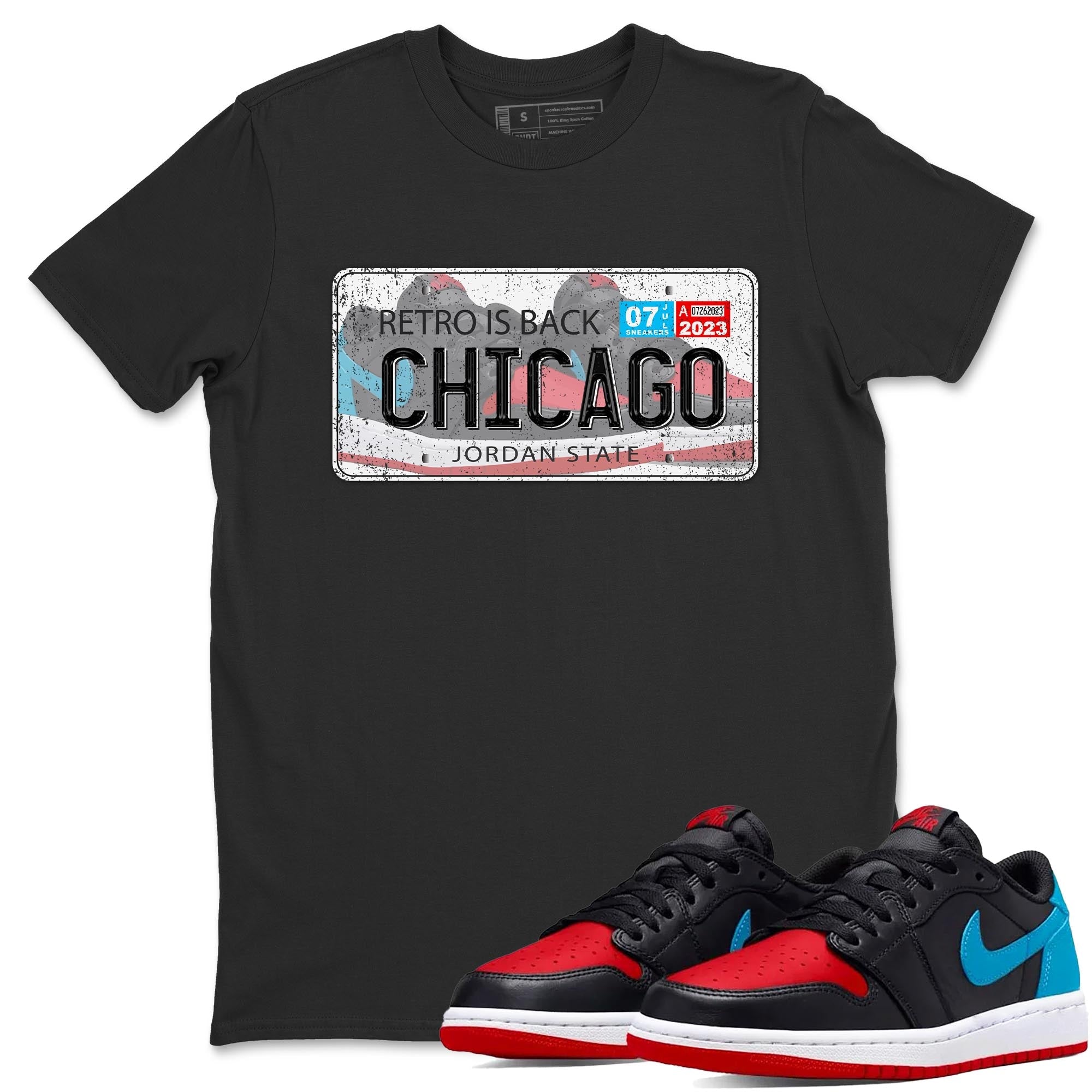Jordan Plate snkmatch Tee - Air Jordan 1 UNC to Chicago
