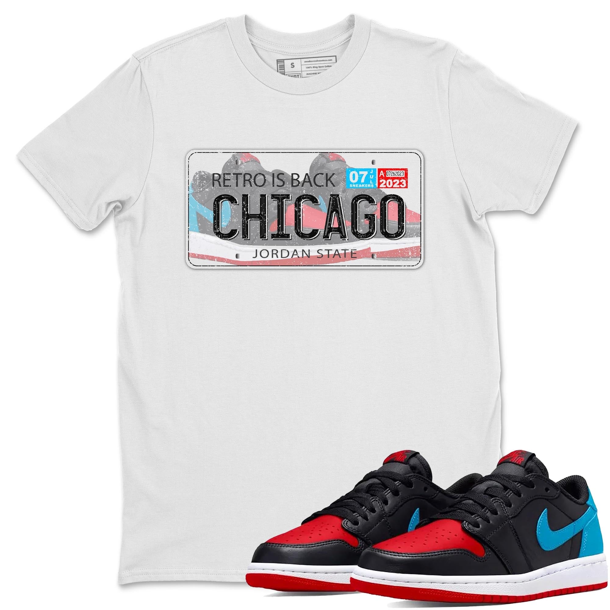 Jordan Plate snkmatch Tee - Air Jordan 1 UNC to Chicago