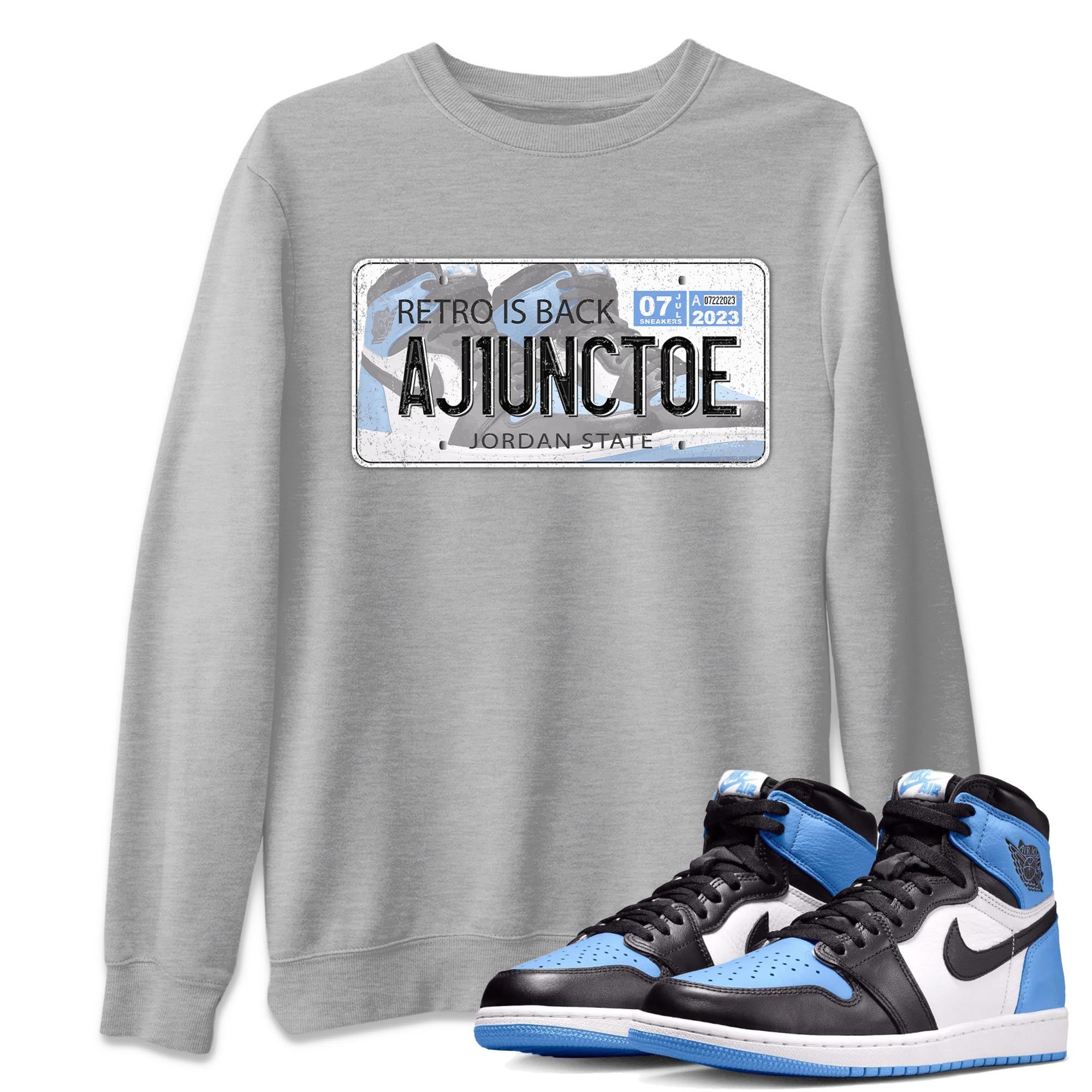 Jordan Plate snkmatch Tee - Air Jordan 1 UNC Toe