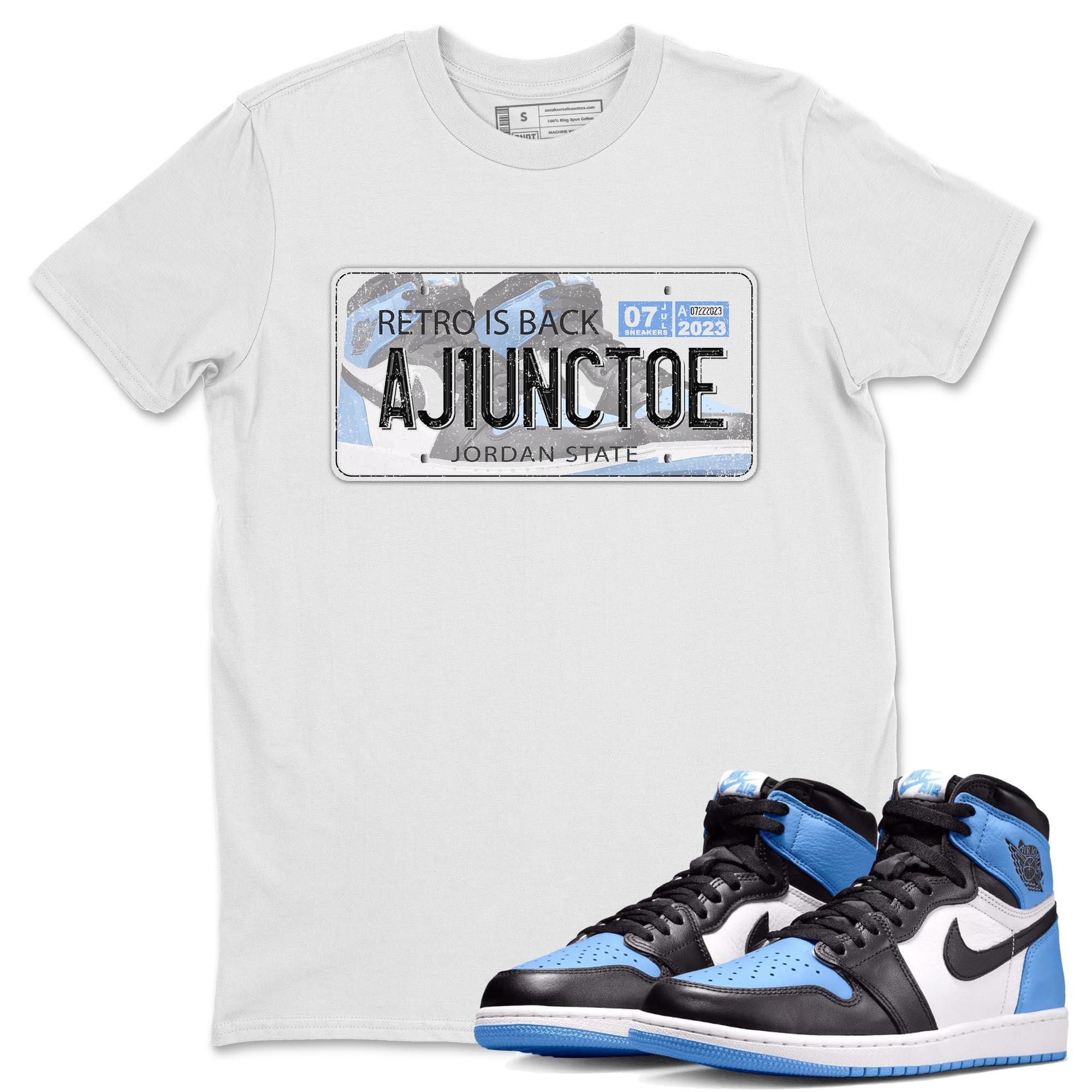 Jordan Plate snkmatch Tee - Air Jordan 1 UNC Toe