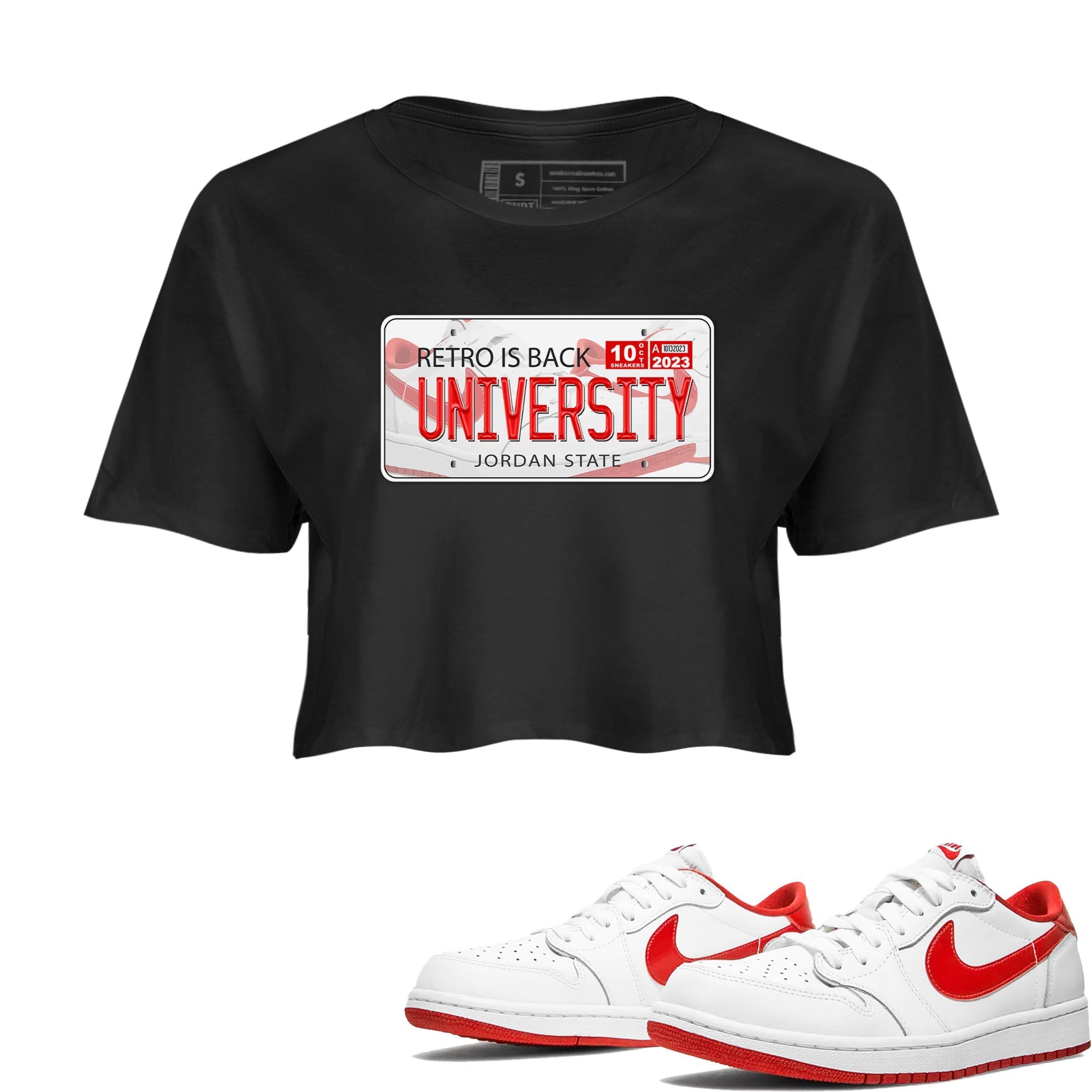 Jordan Plate snkmatch Women's Top - Air Jordan 1 University Red