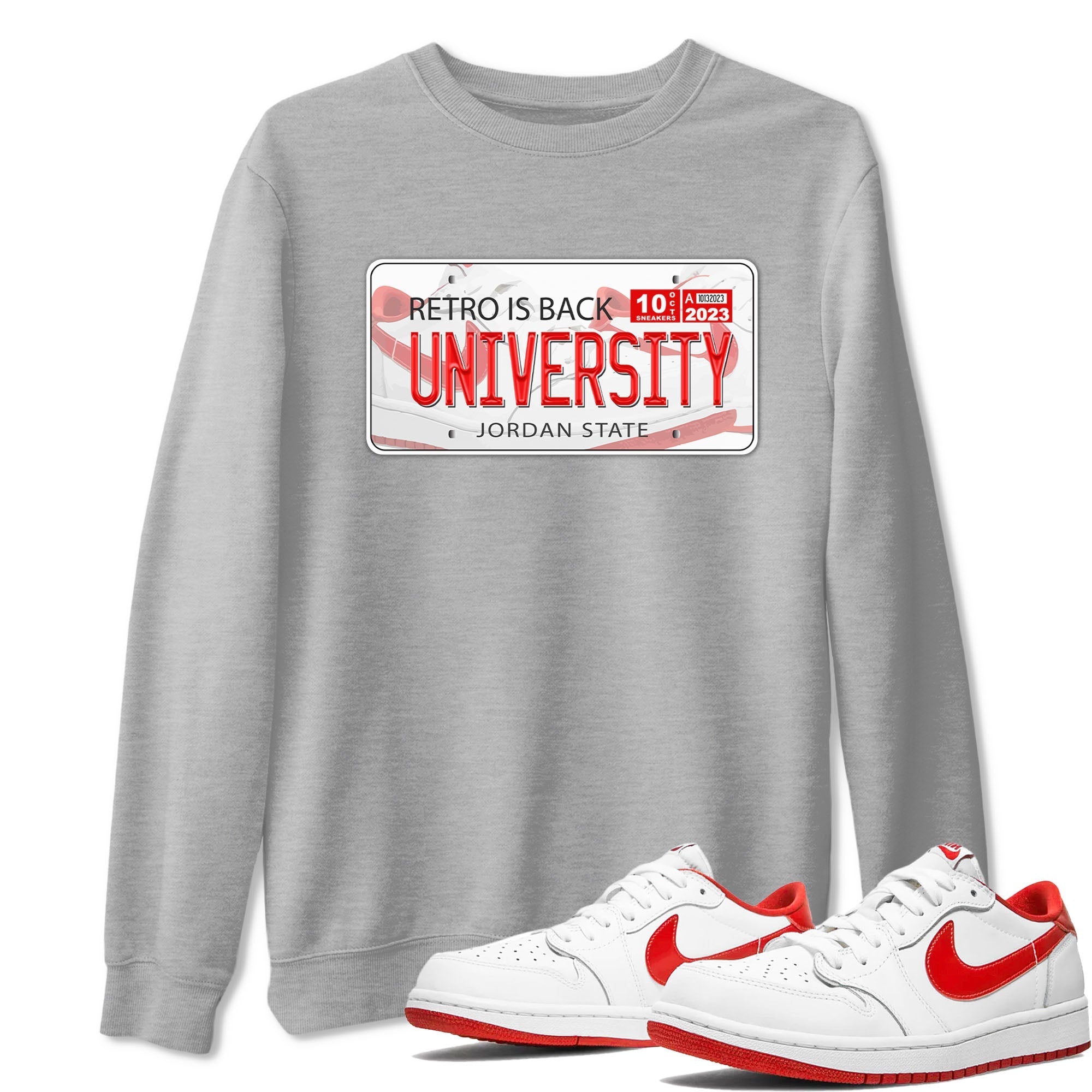 Jordan Plate snkmatch Tee - Air Jordan 1 University Red