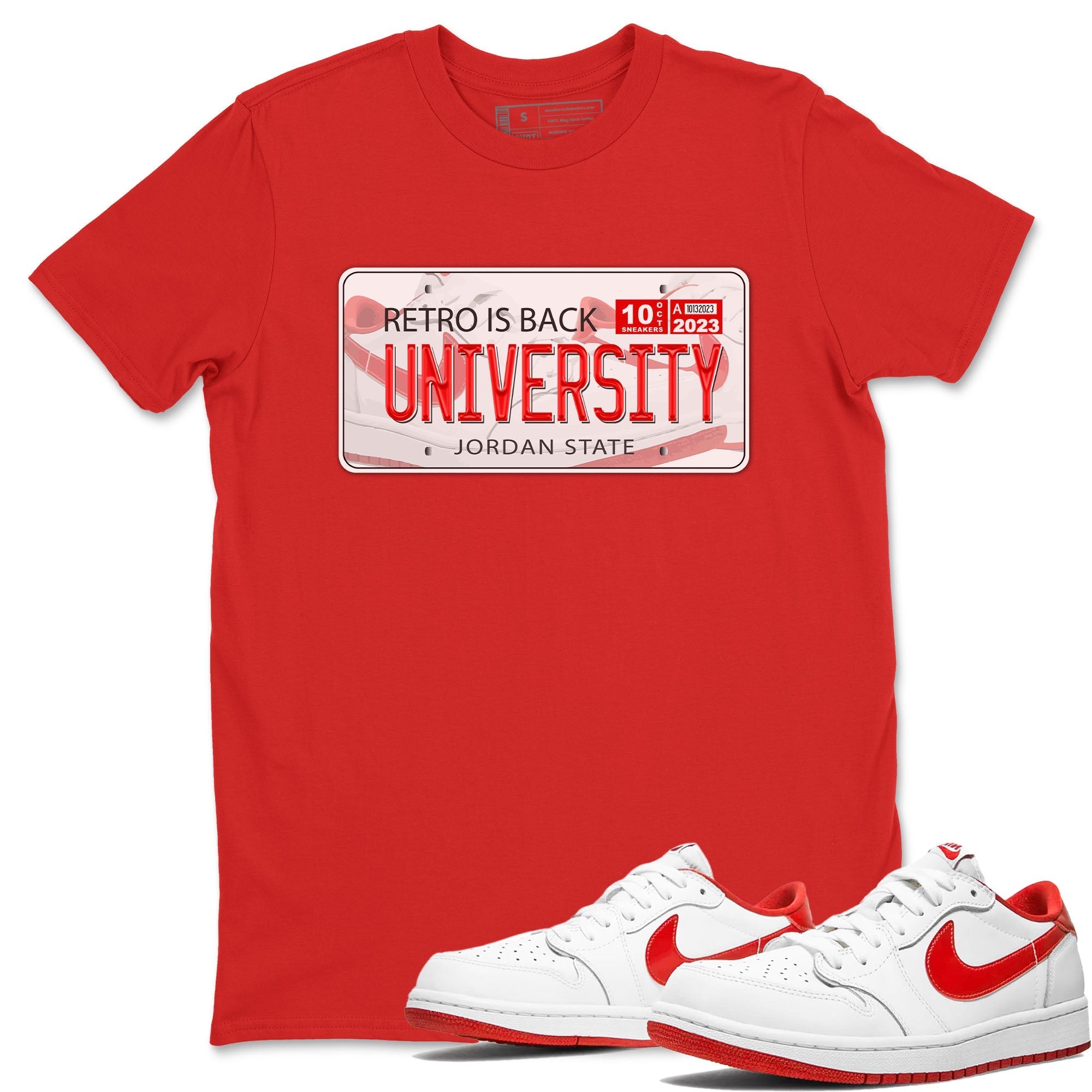 Jordan Plate snkmatch Tee - Air Jordan 1 University Red