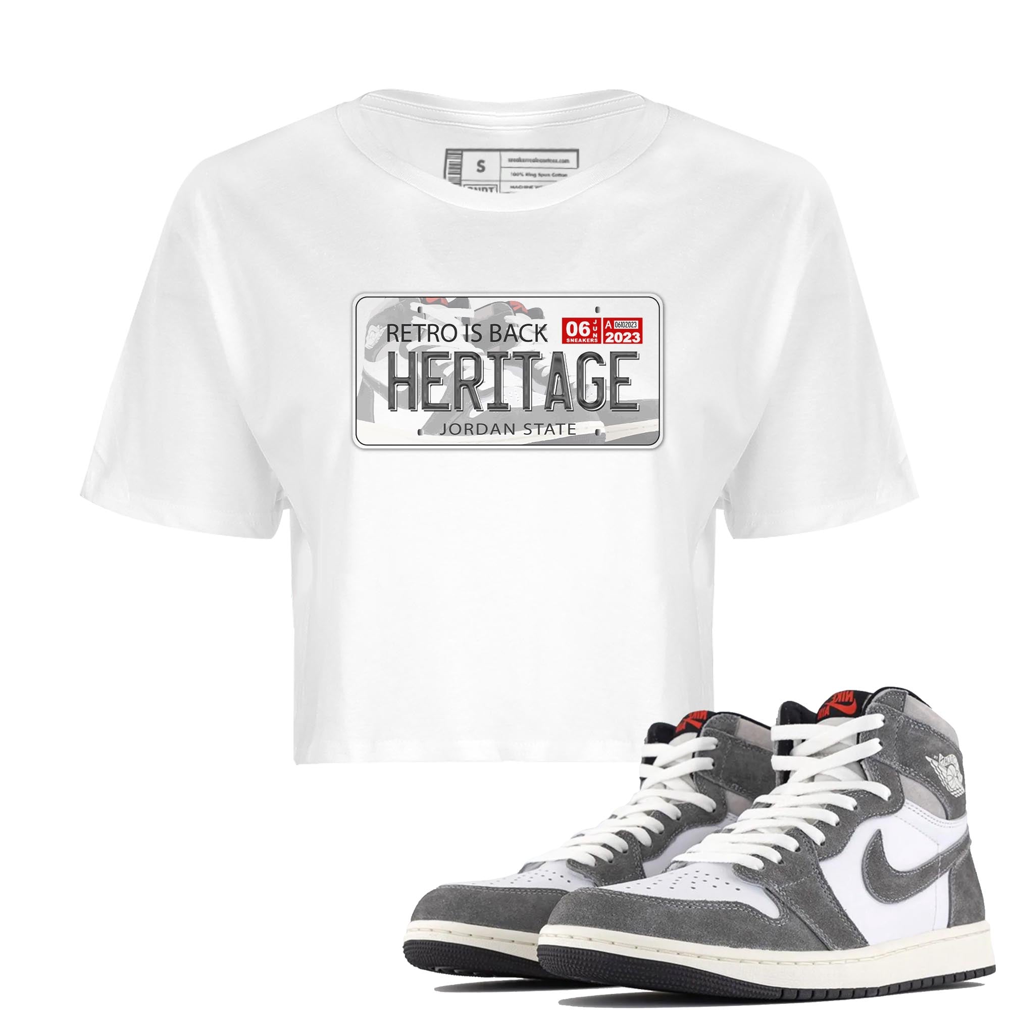 Jordan Plate Women's Tops - Air Jordan 1 Washed Heritage