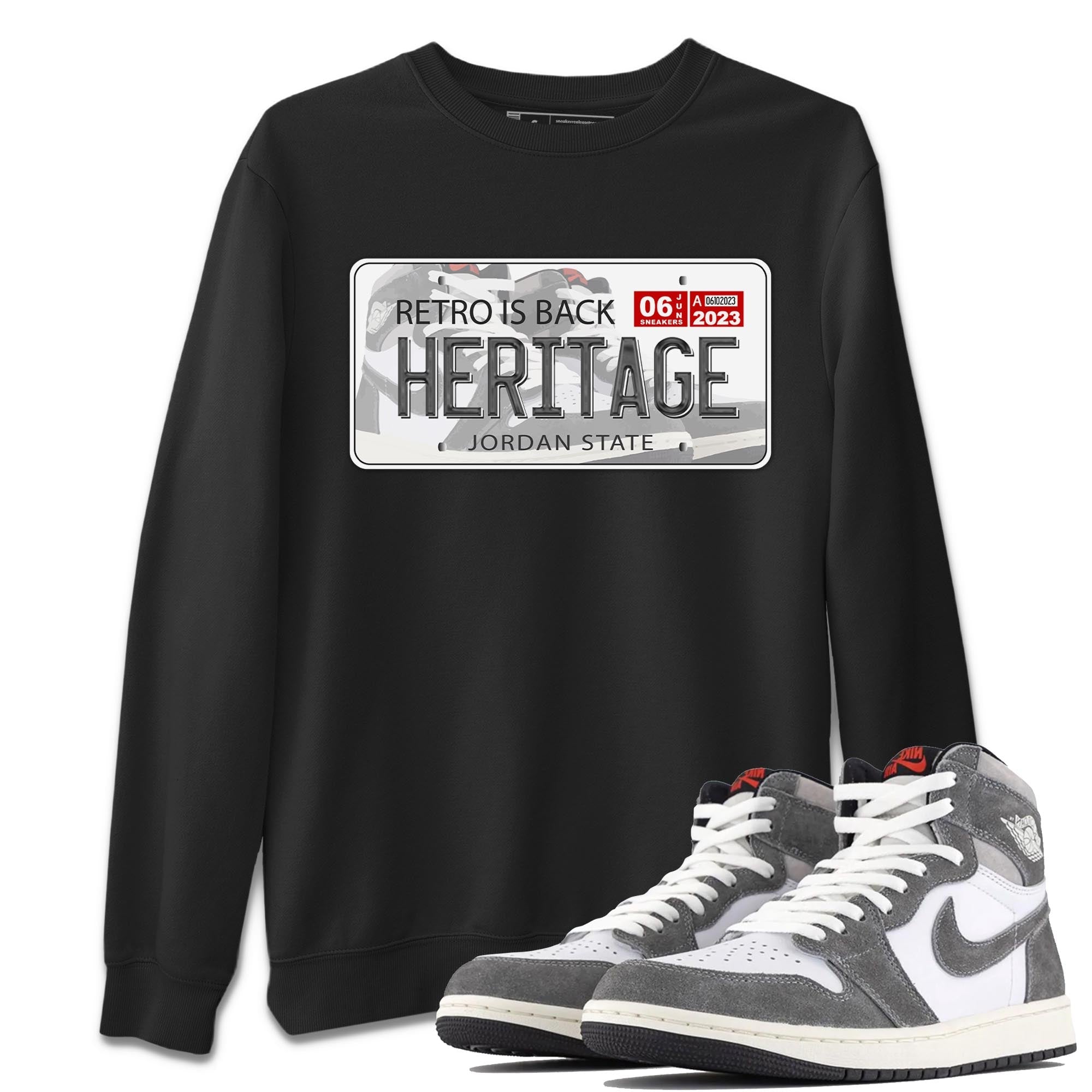 Jordan Plate Unisex Tops - Air Jordan 1 Washed Heritage