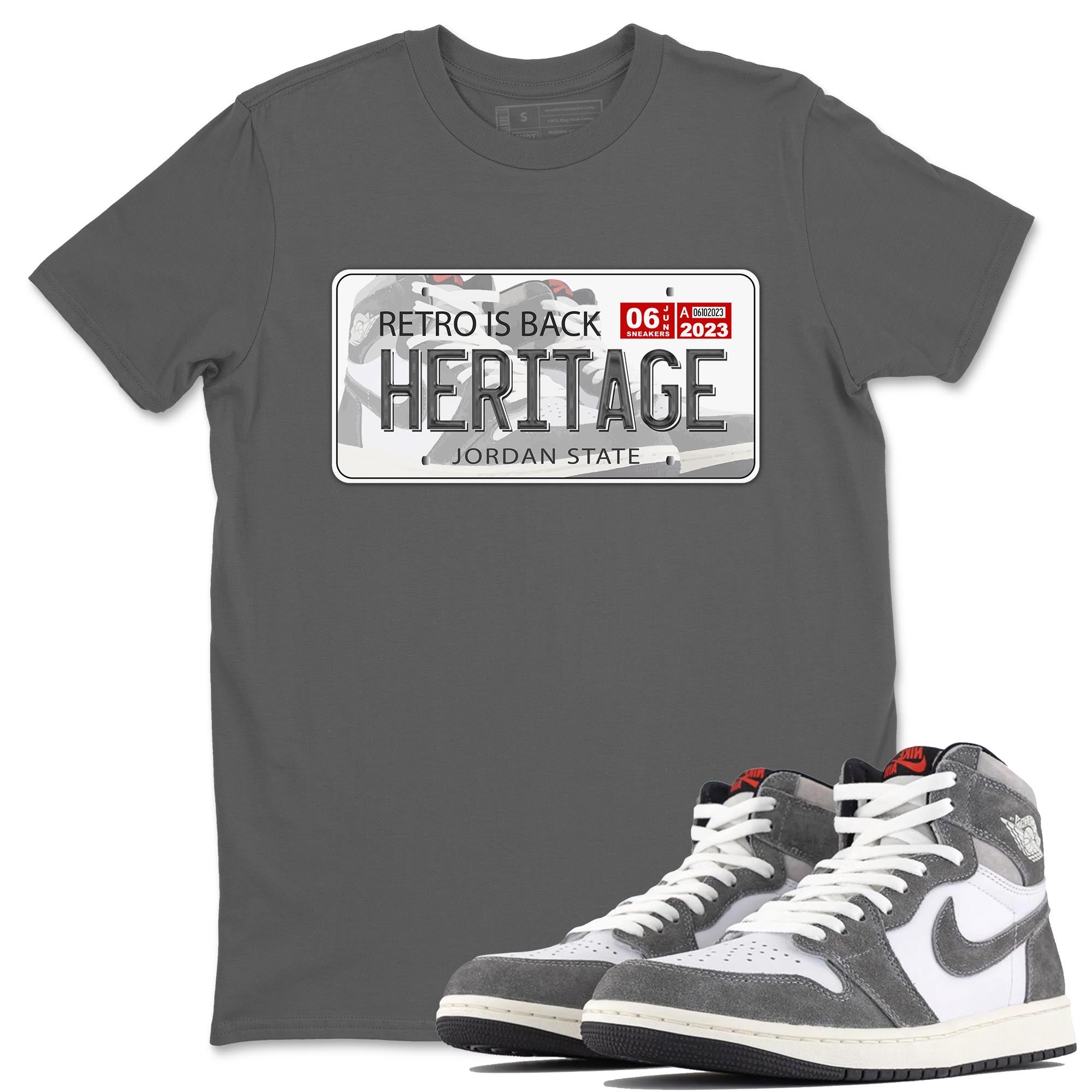 Jordan Plate Unisex Tops - Air Jordan 1 Washed Heritage