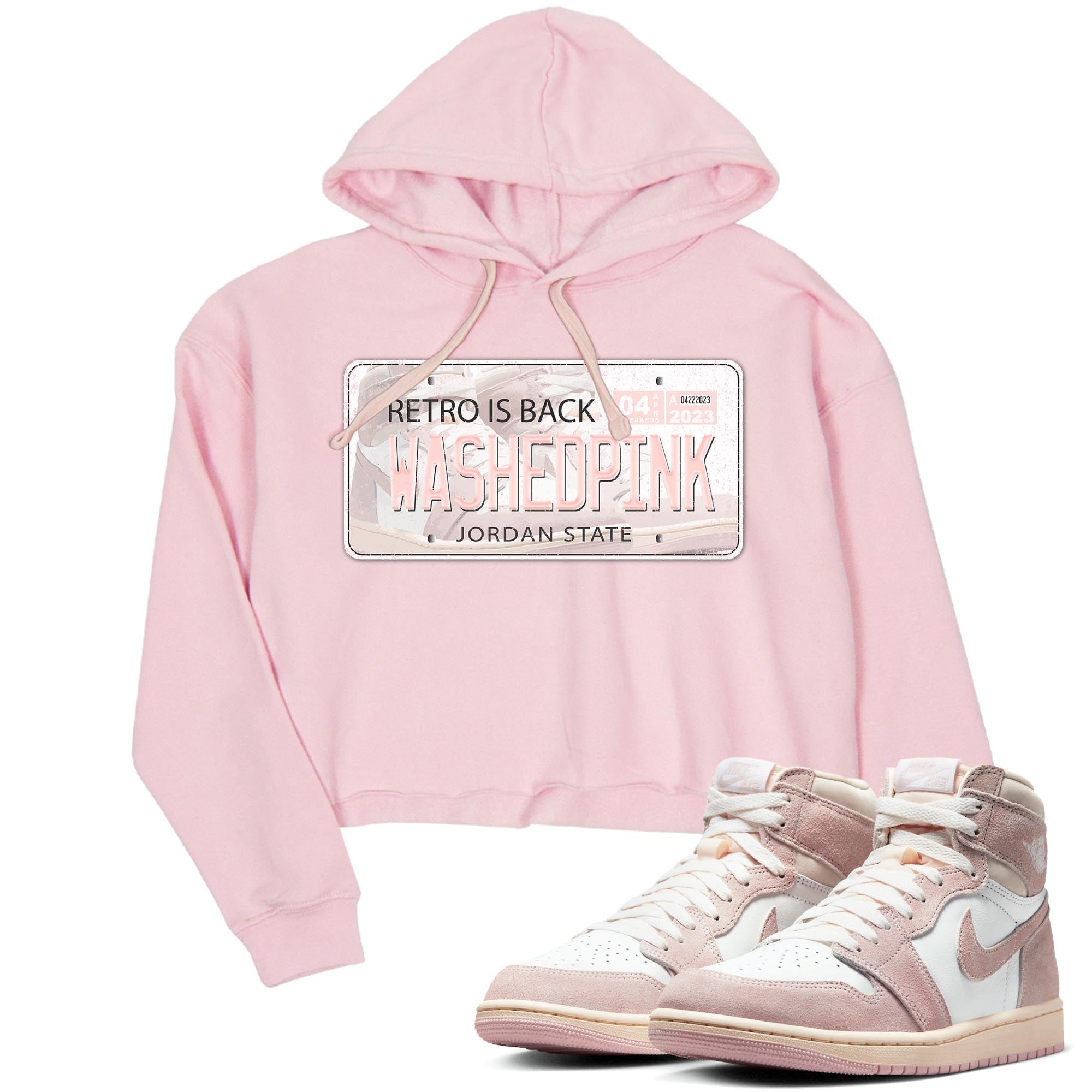 Jordan Plate Women's Tops - Air Jordan 1 Washed Pink