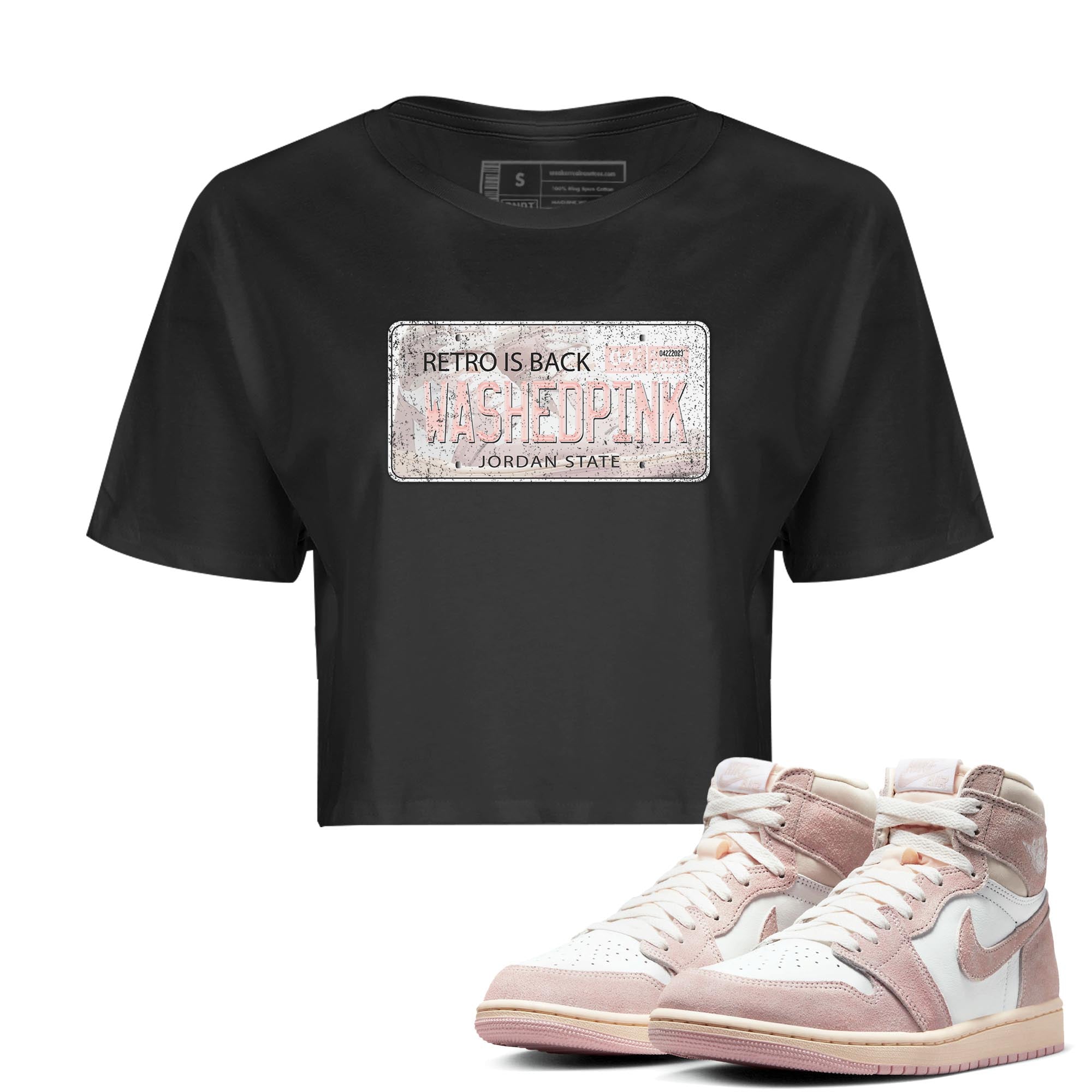 Jordan Plate Women's Tops - Air Jordan 1 Washed Pink