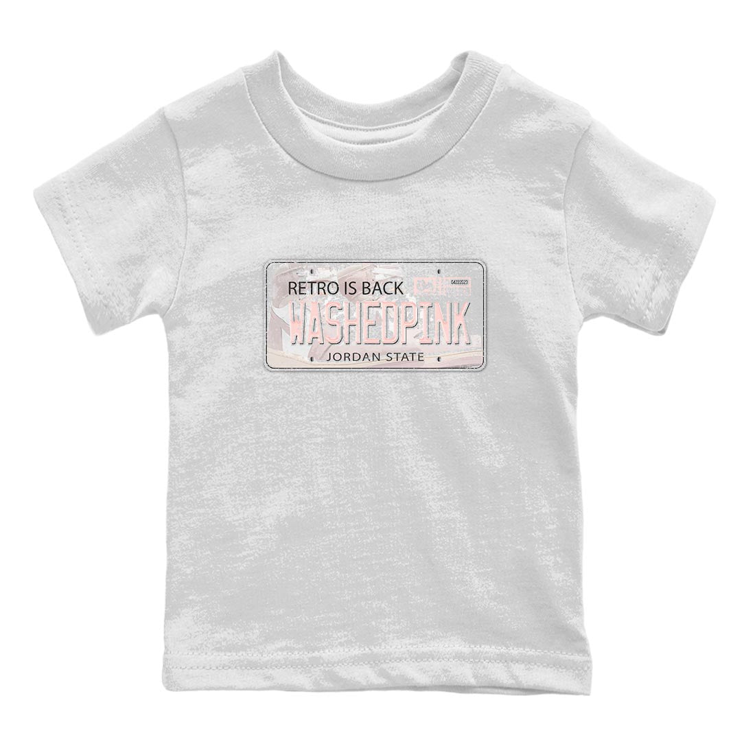 Jordan Plate Kids Tops - Air Jordan 1 Washed Pink