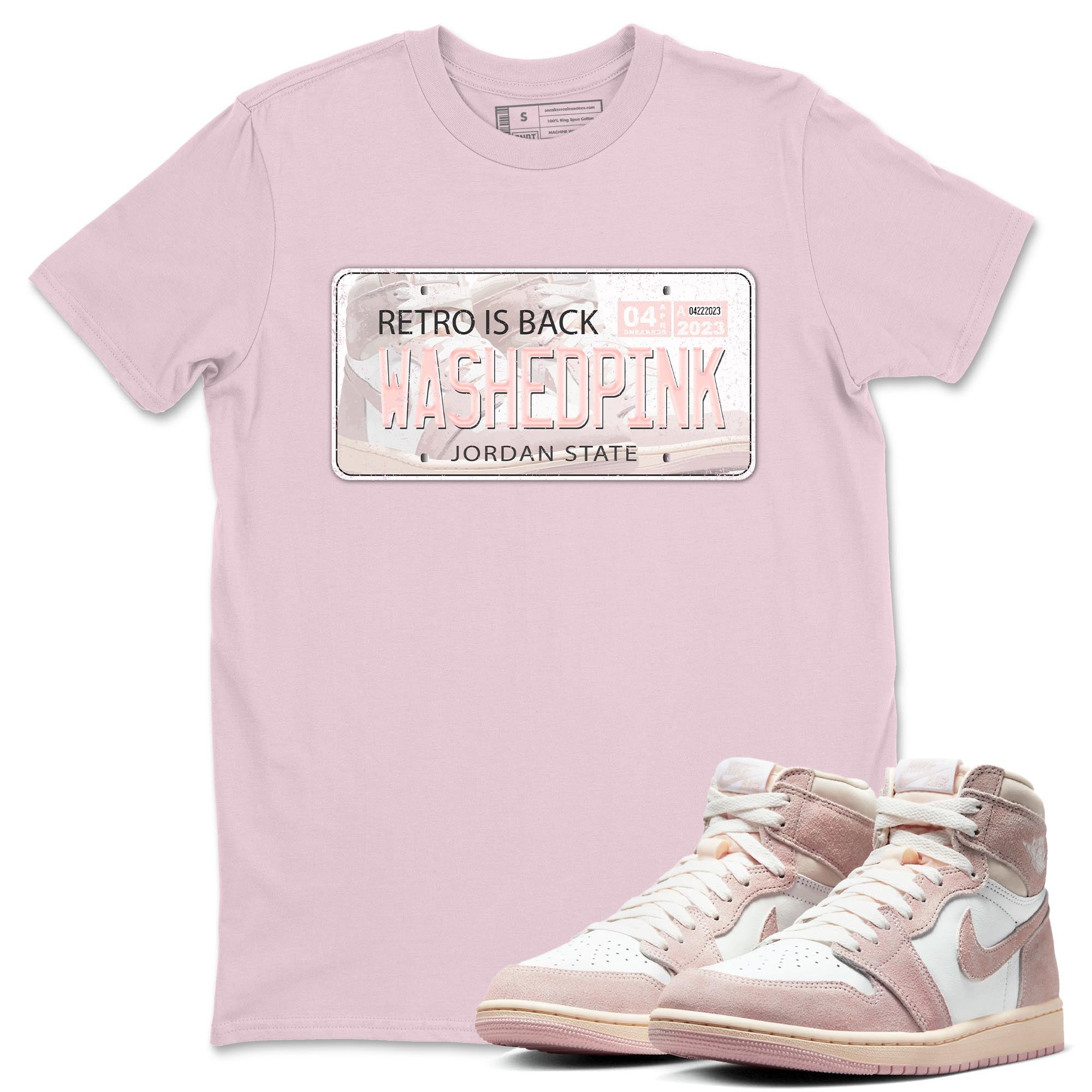 Jordan Plate Unisex Tops - Air Jordan 1 Washed Pink
