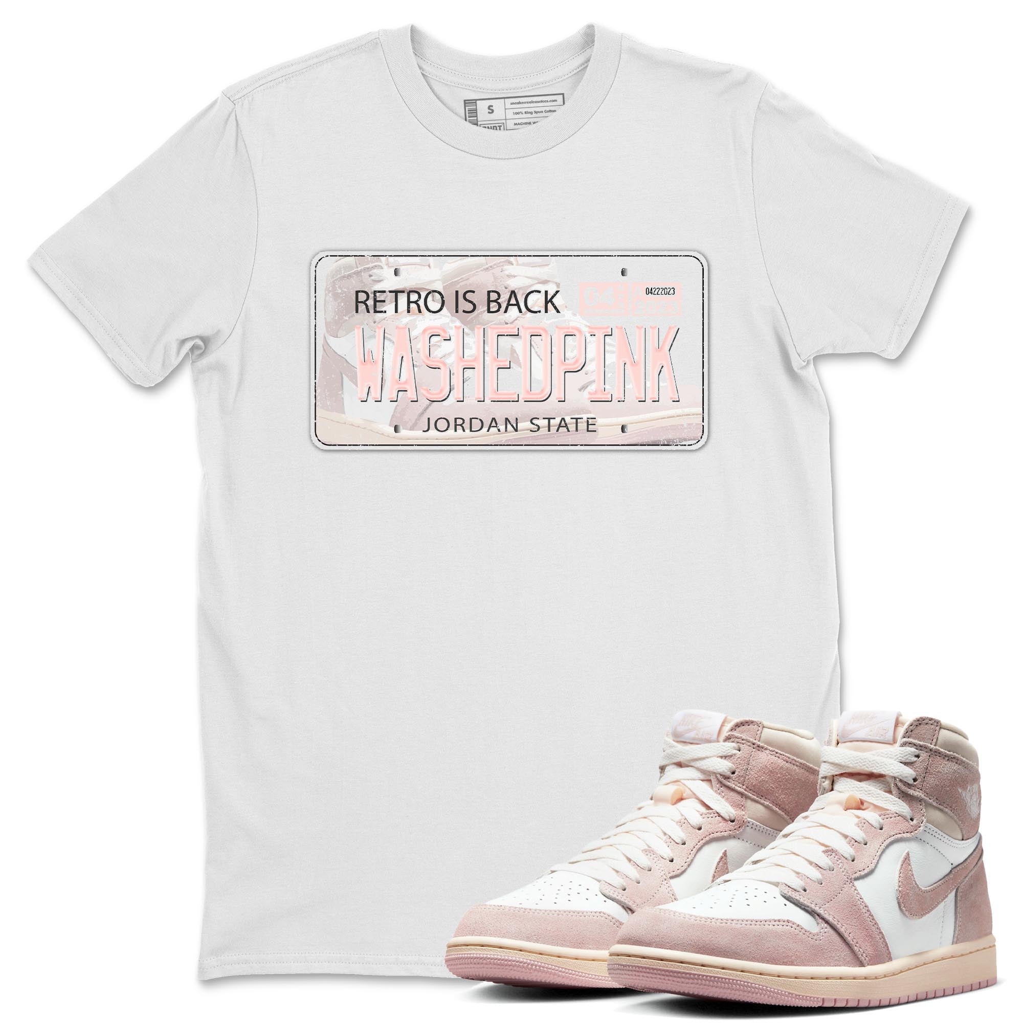 Jordan Plate Unisex Tops - Air Jordan 1 Washed Pink