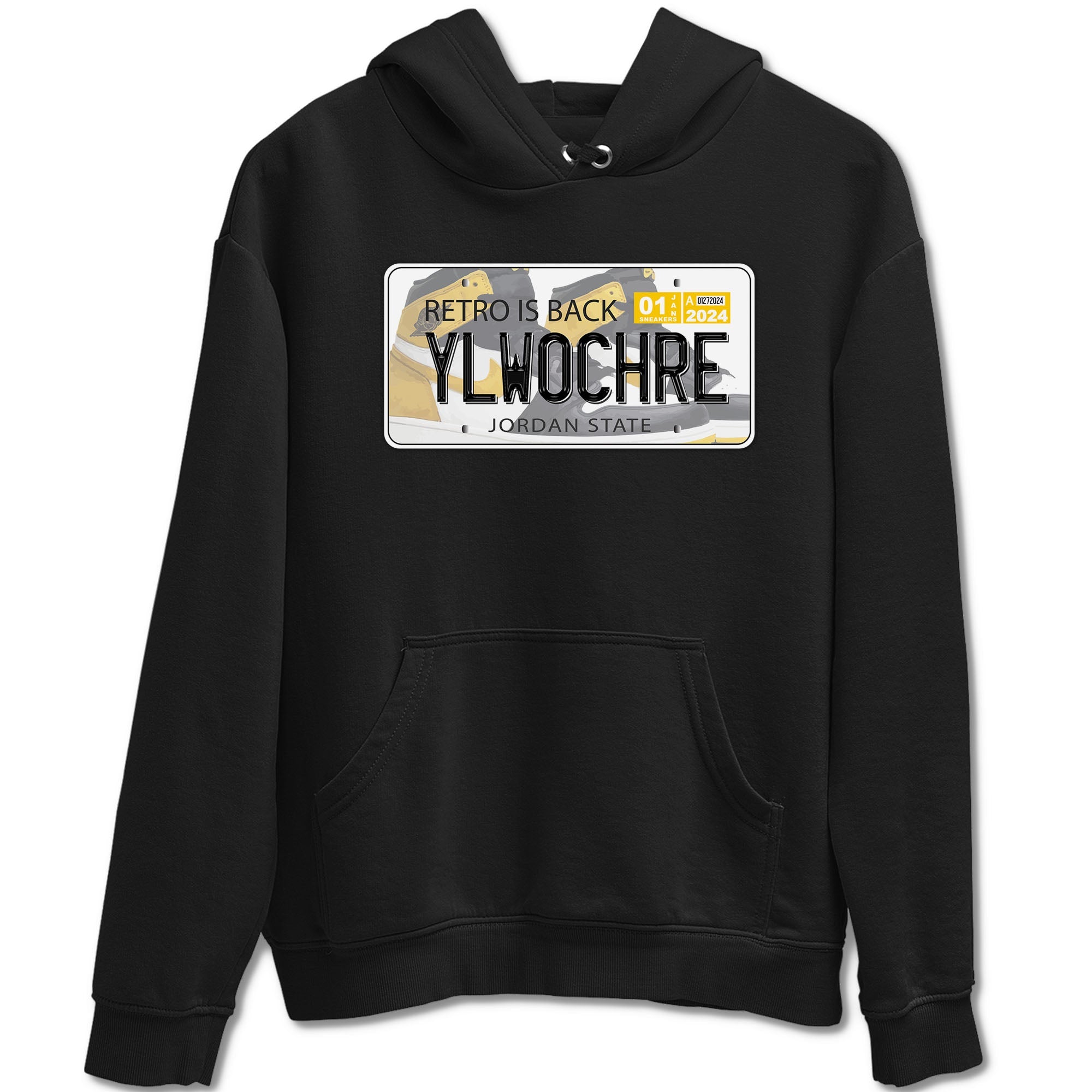 Jordan Plate snkmatch Tees - Air Jordan 1 Yellow Ochre