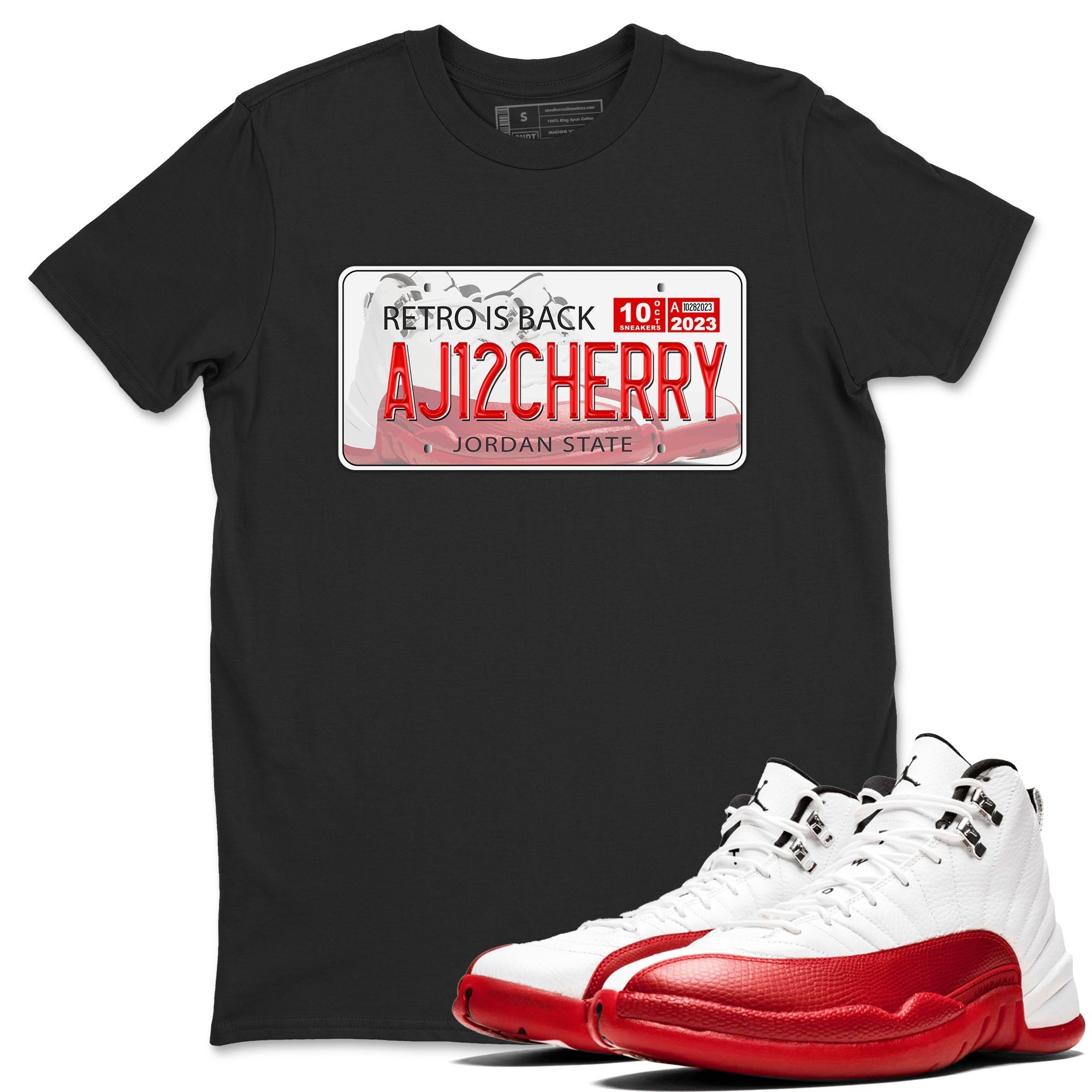 Jordan Plate snkmatch Tee - Air Jordan 12 Cherry