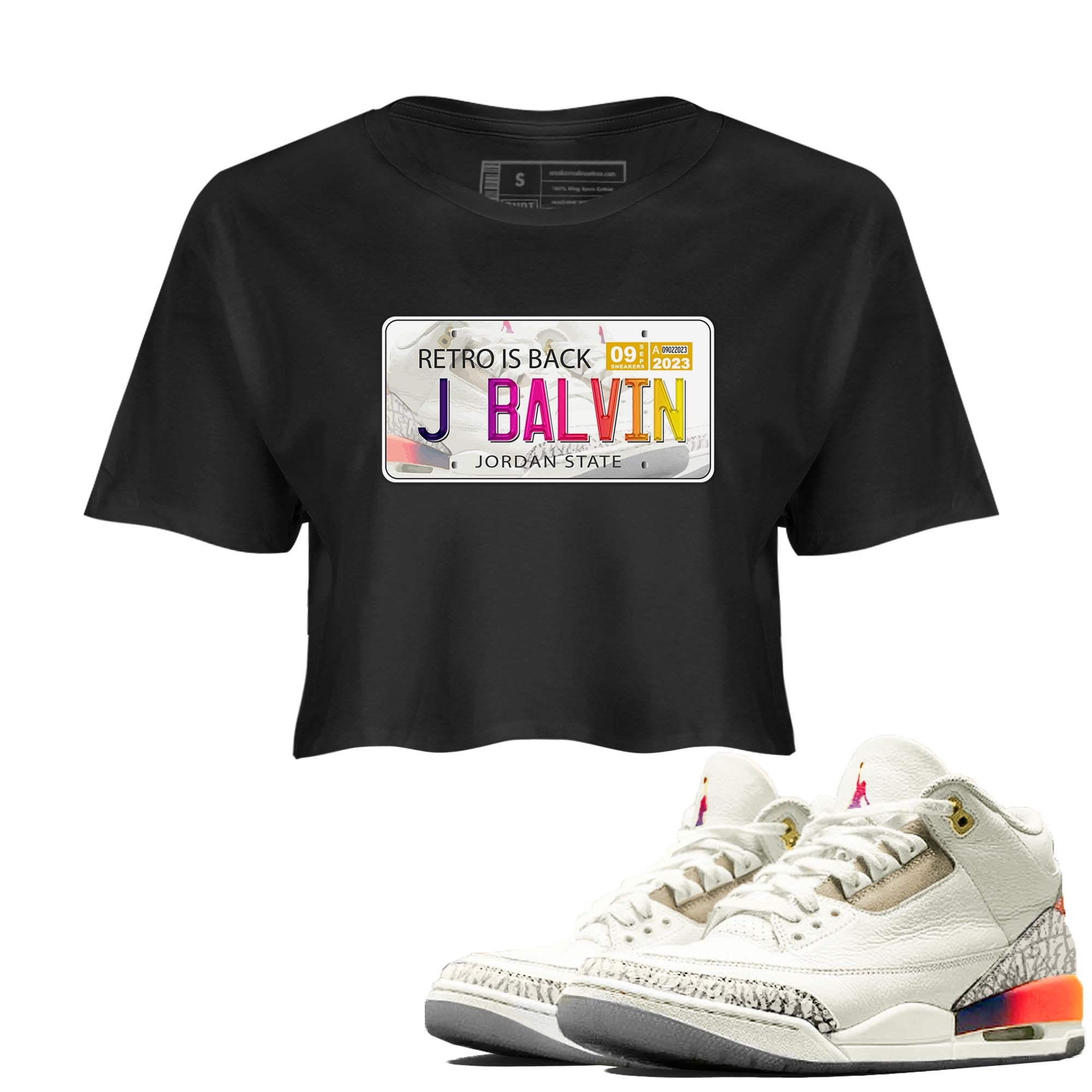 Jordan Plate snkmatch Women's Top - Air Jordan 3 J Balvin