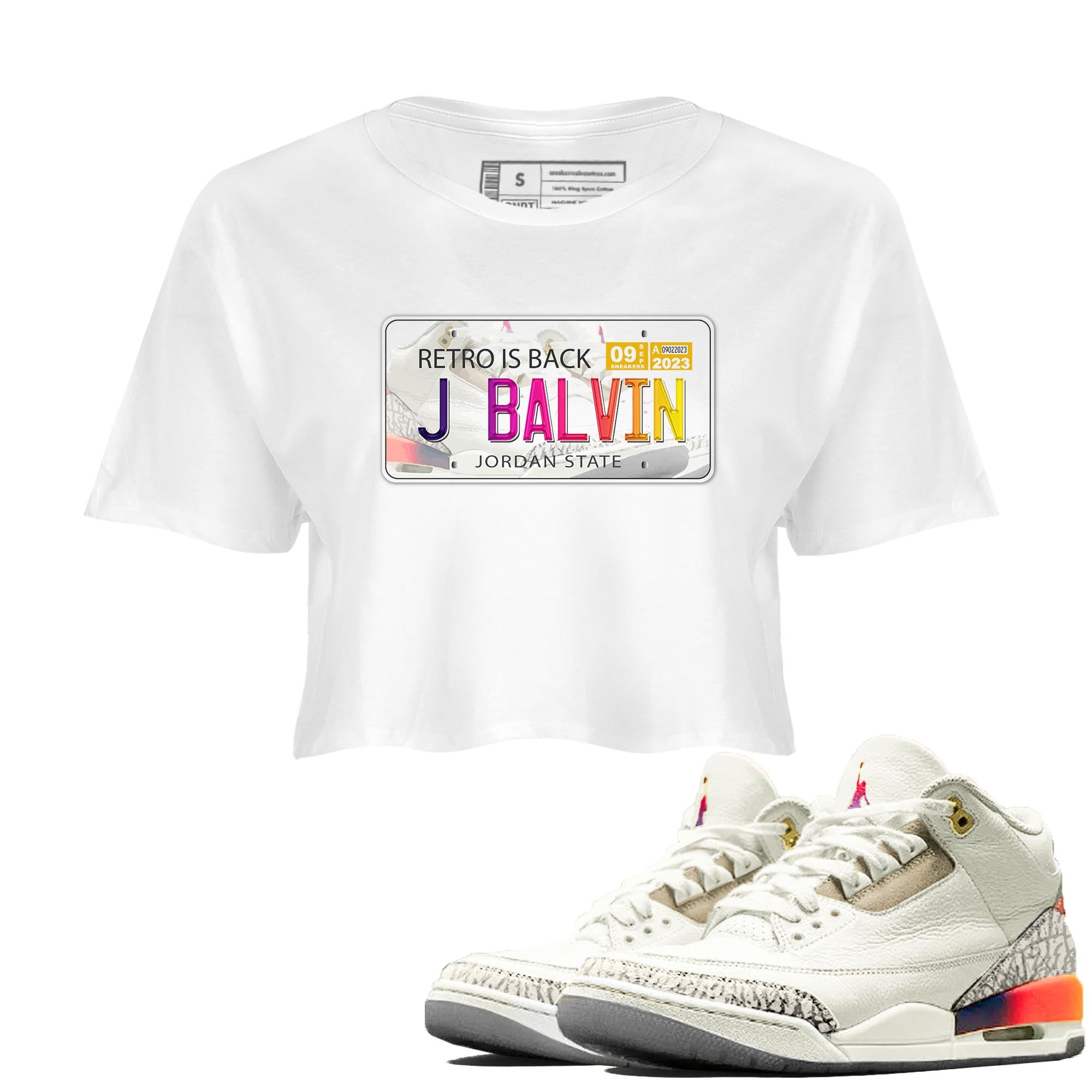 Jordan Plate snkmatch Women's Top - Air Jordan 3 J Balvin