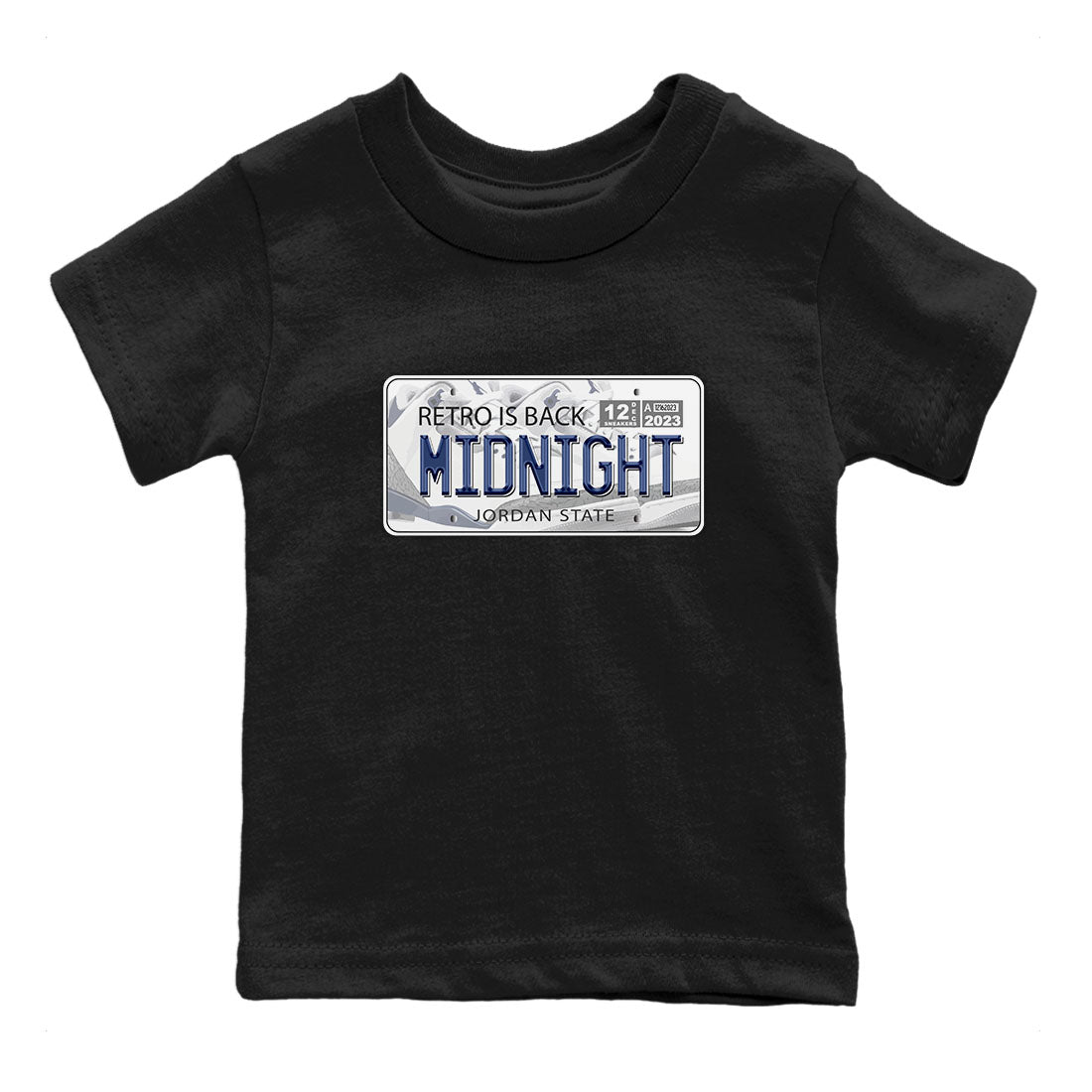 Jordan Plate snkmatch Tees Kids - Air Jordan 3 Midnight Navy 2023