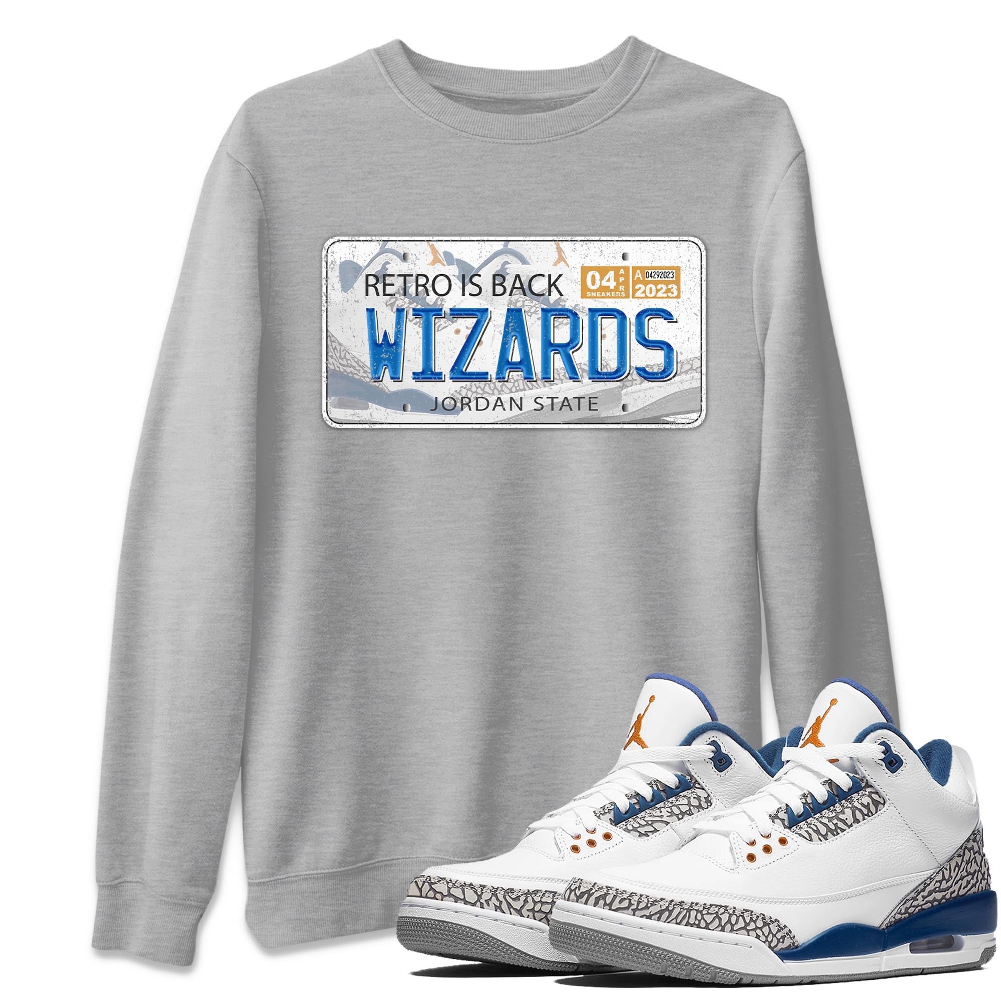 Jordan Plate Unisex Tops - Air Jordan 3 Wizards