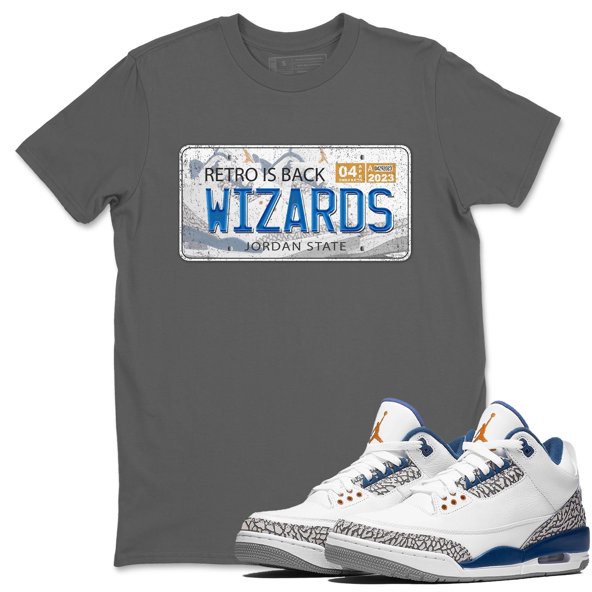 Jordan Plate Unisex Tops - Air Jordan 3 Wizards