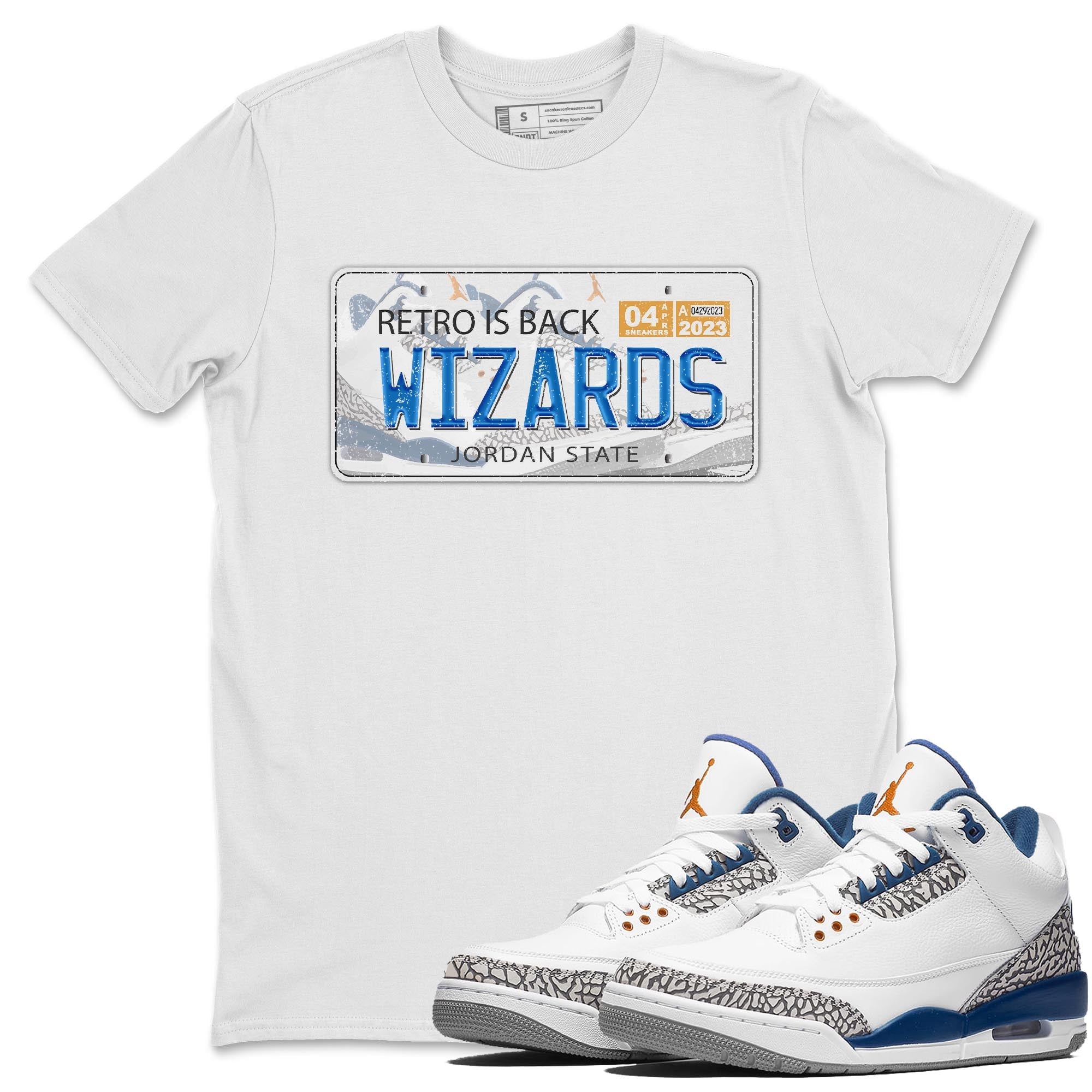 Jordan Plate Unisex Tops - Air Jordan 3 Wizards