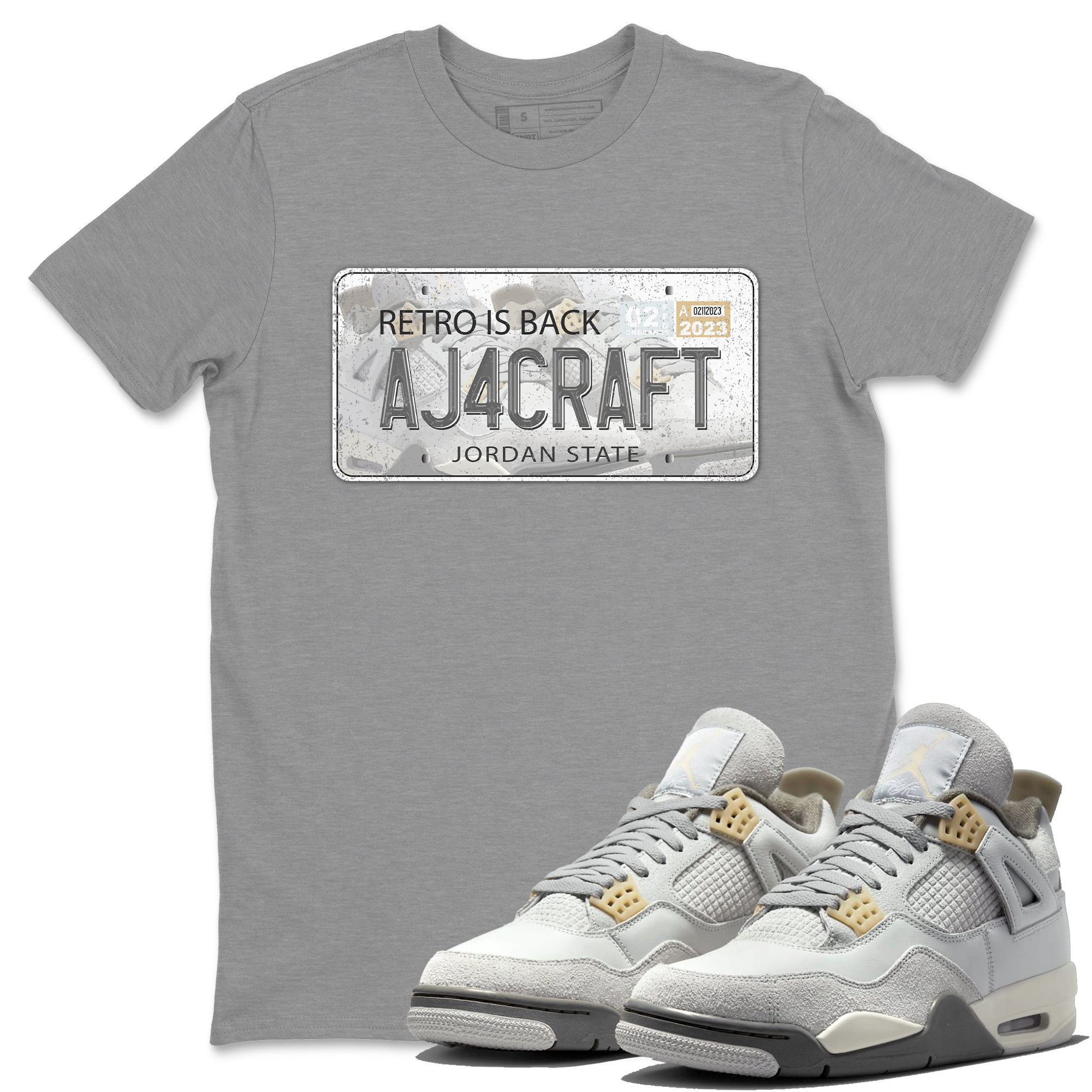 Jordan Plate Unisex Tops - Air Jordan 4 Craft