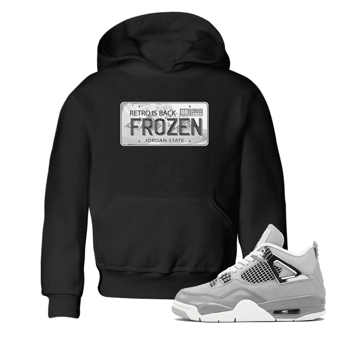 Jordan Plate snkmatch Tee Kids - Air Jordan 4 Frozen Moments