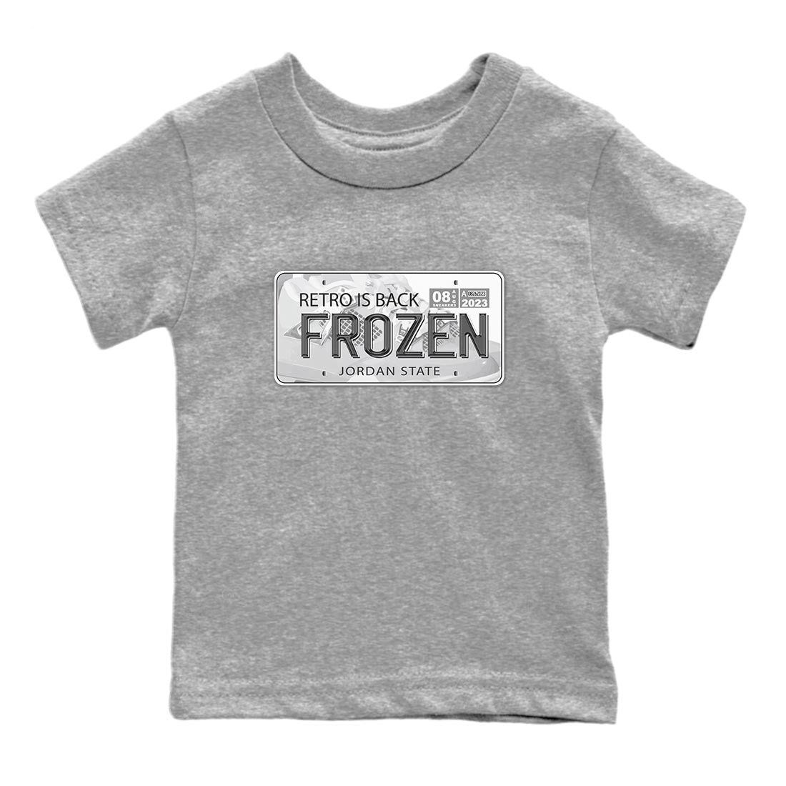 Jordan Plate snkmatch Tee Kids - Air Jordan 4 Frozen Moments