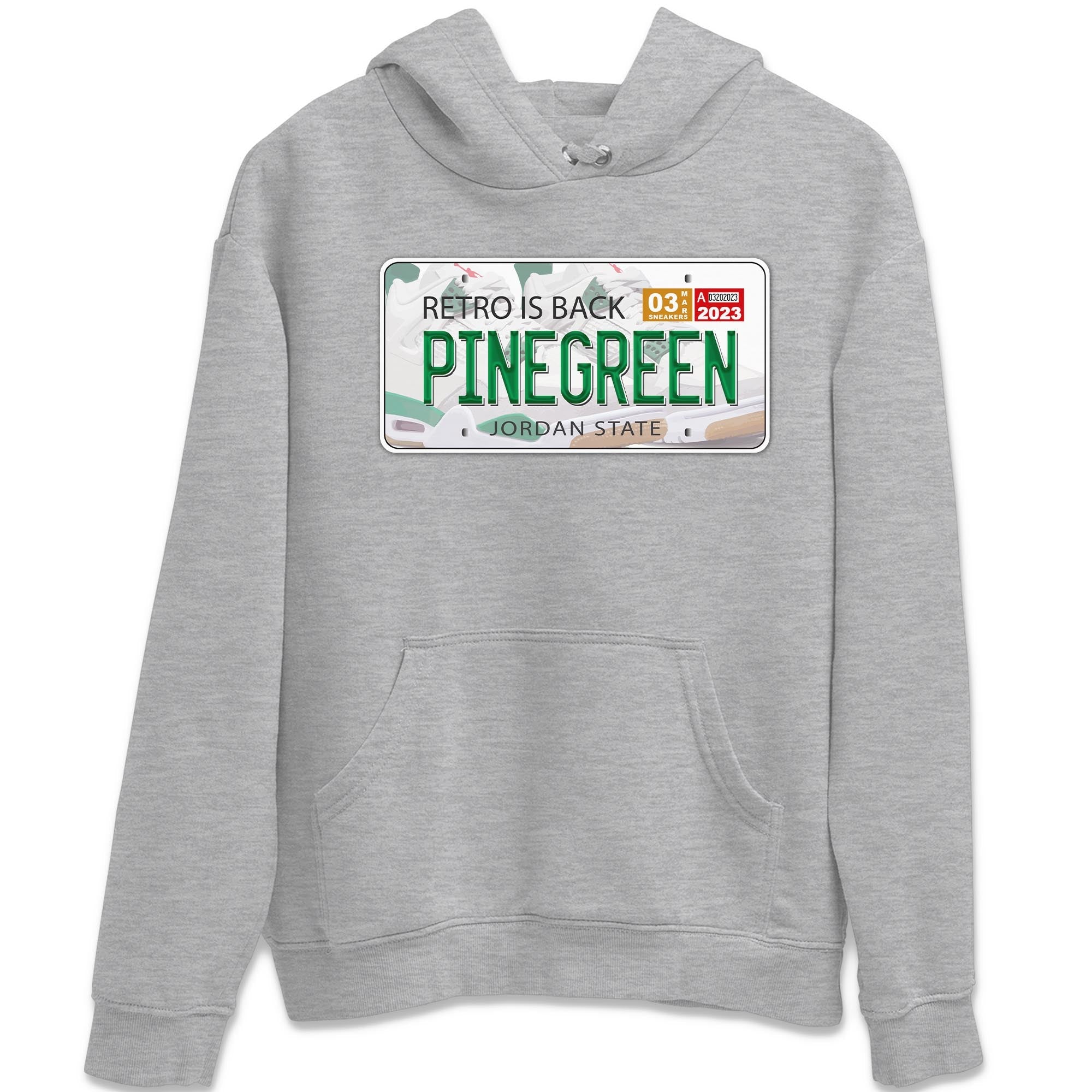 Jordan Plate Unisex Tops - Air Jordan 4 Pine Green