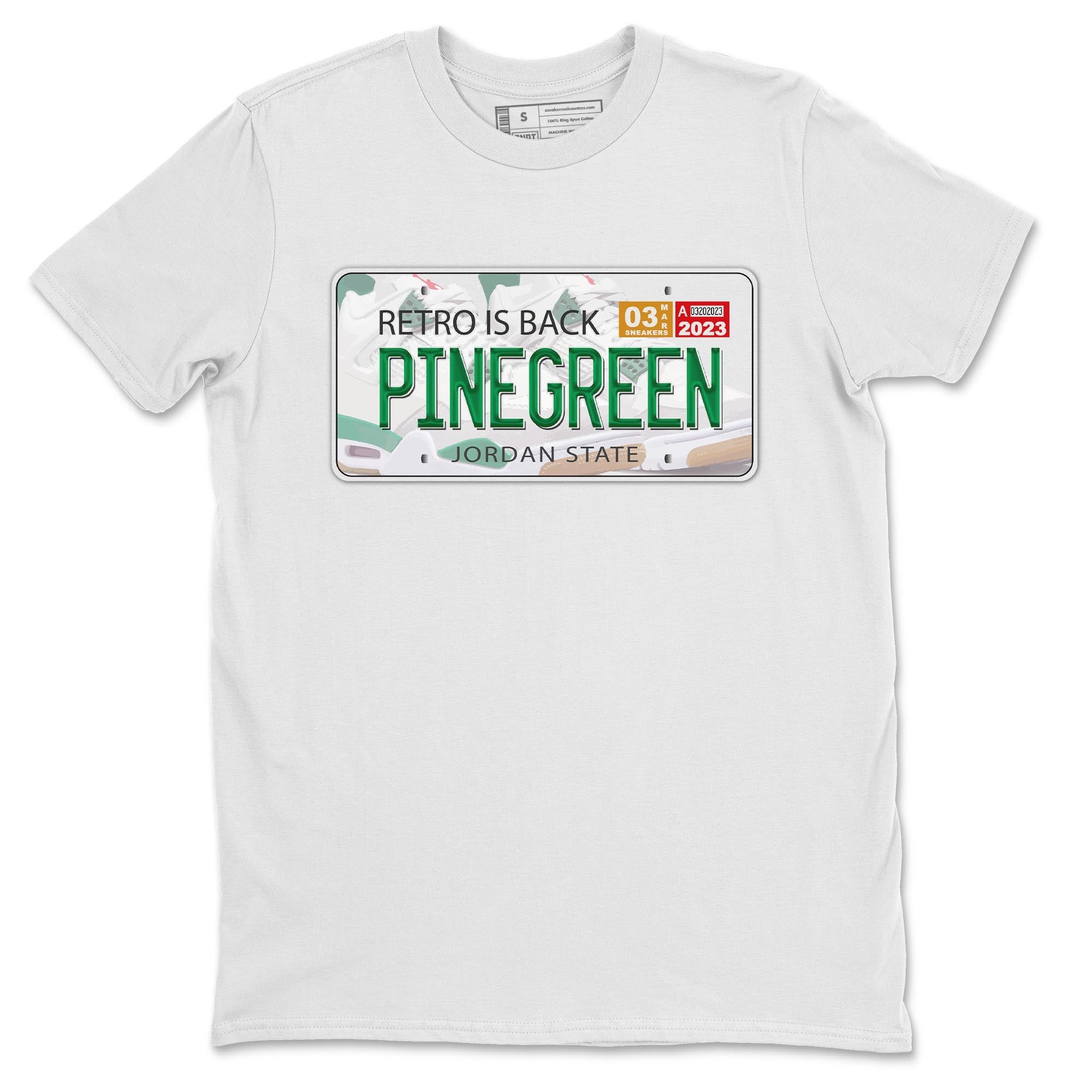 Jordan Plate Unisex Tops - Air Jordan 4 Pine Green