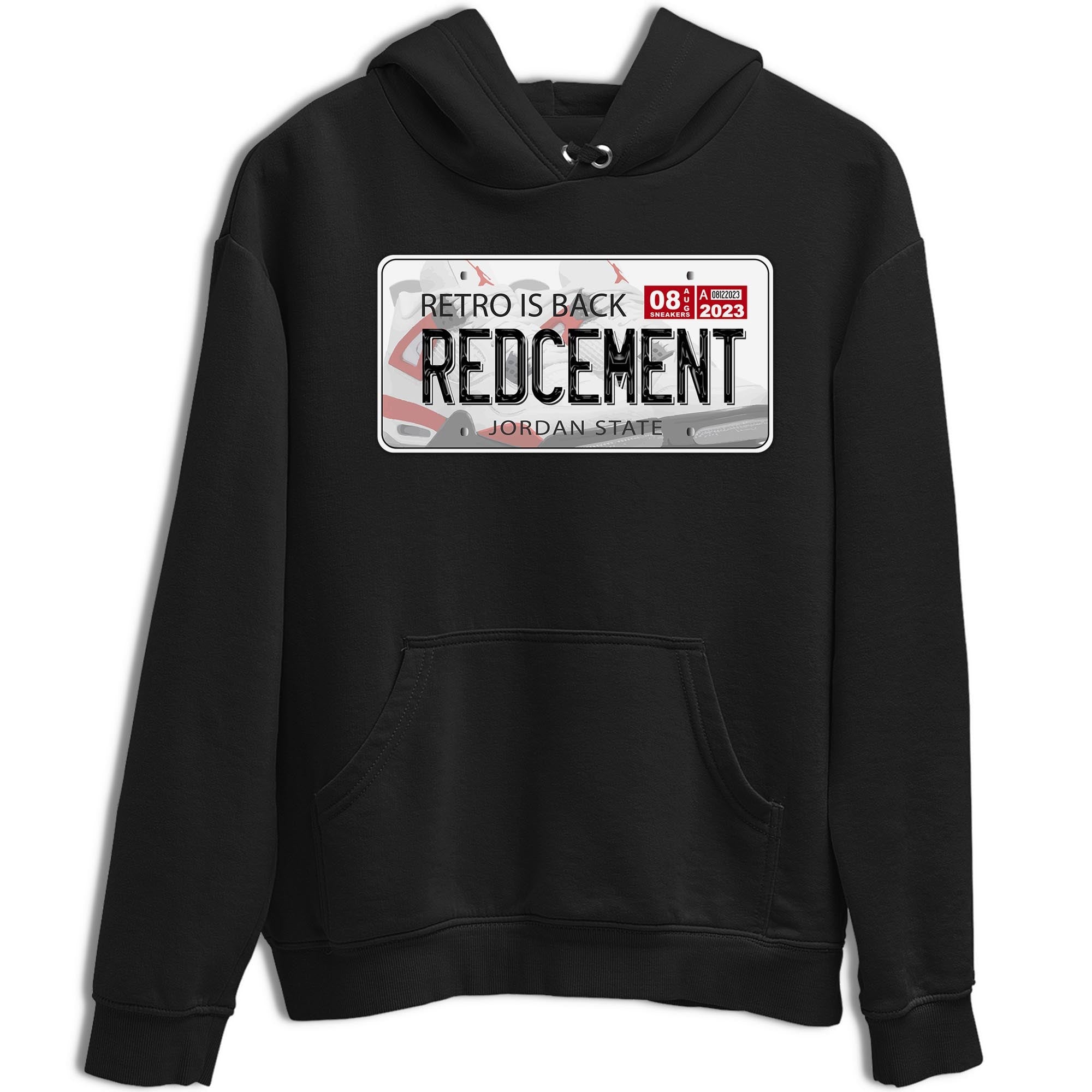 Jordan Plate snkmatch Tee - Air Jordan 4 Red Cement