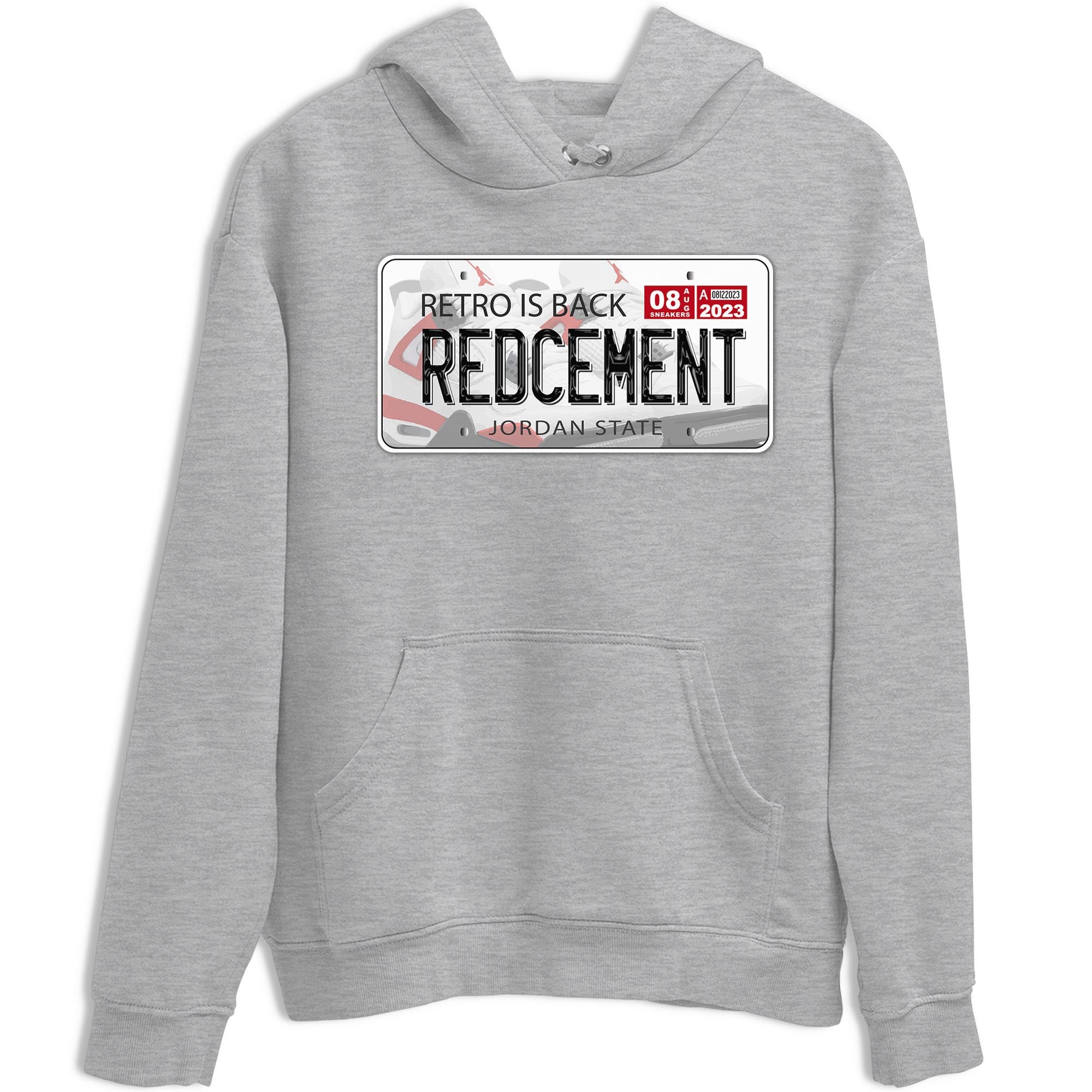 Jordan Plate snkmatch Tee - Air Jordan 4 Red Cement