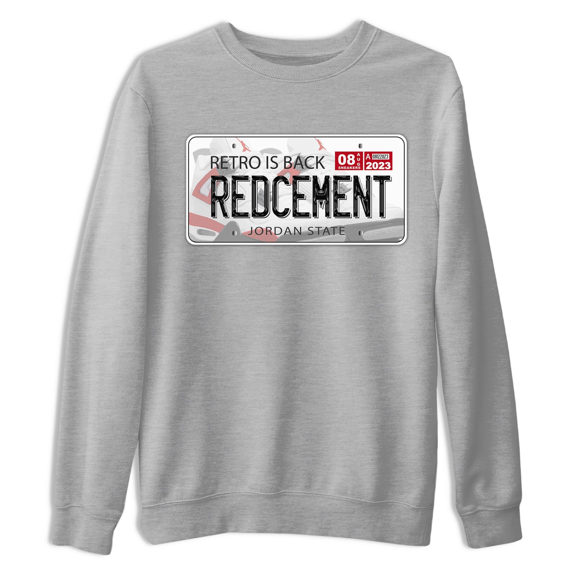 Jordan Plate snkmatch Tee - Air Jordan 4 Red Cement