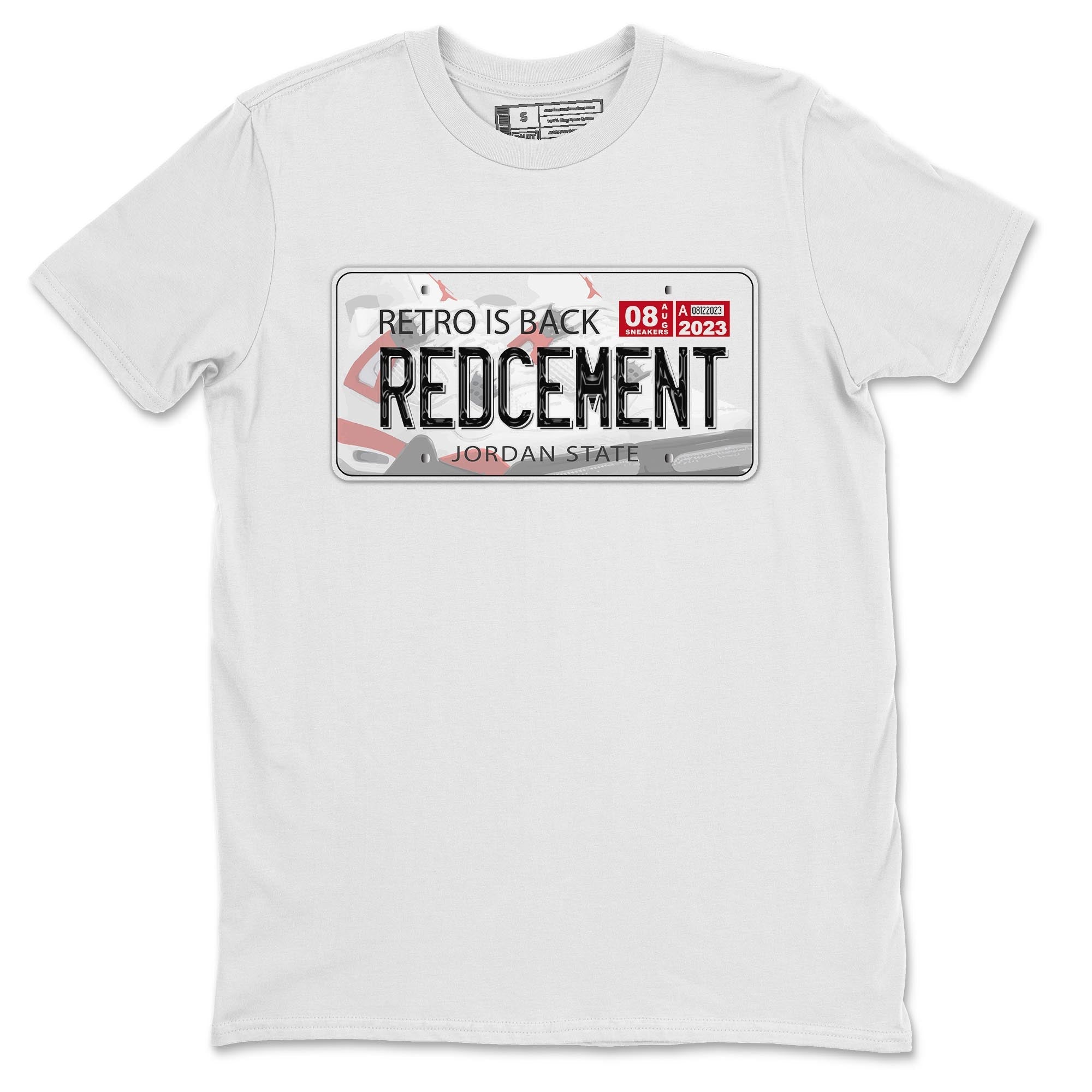 Jordan Plate snkmatch Tee - Air Jordan 4 Red Cement