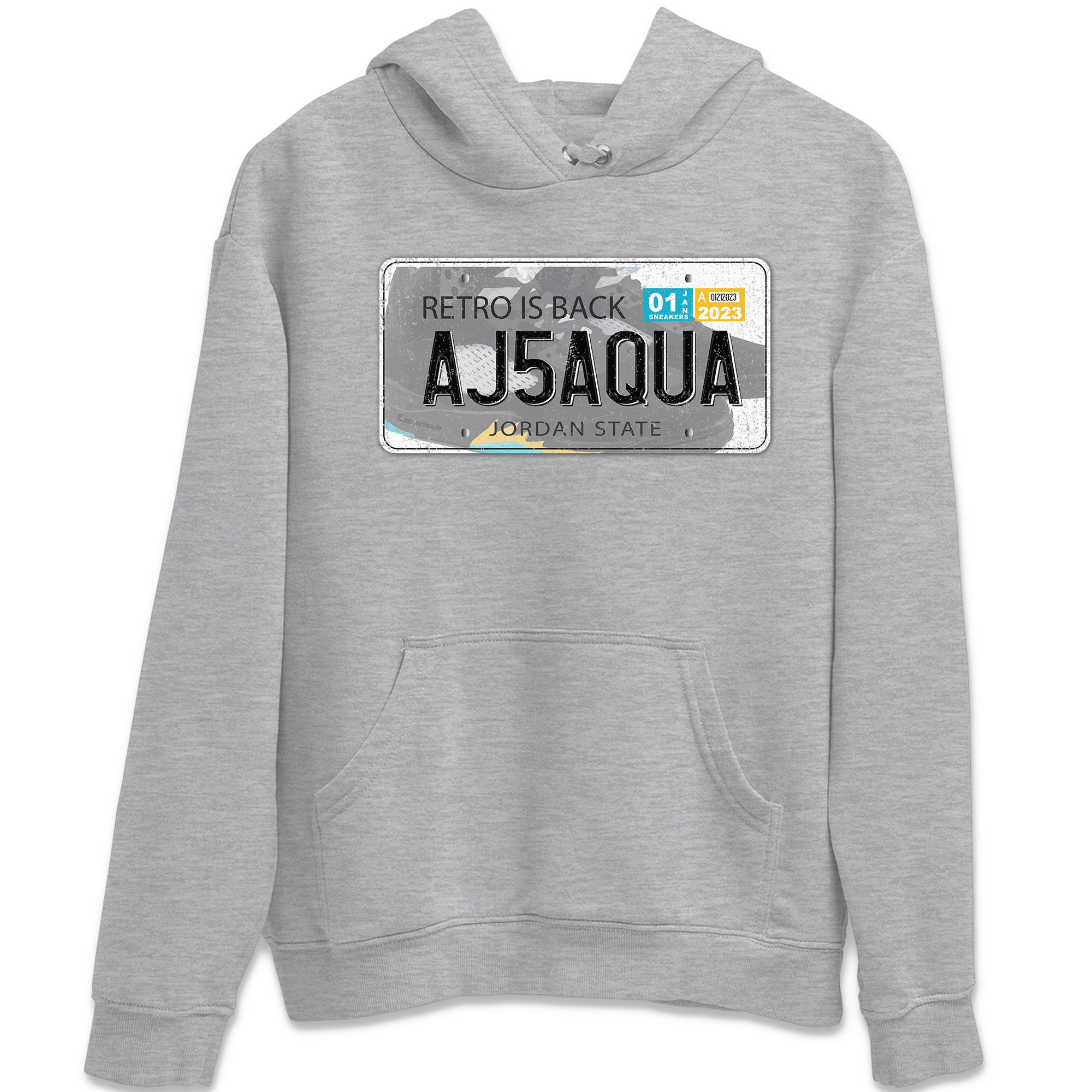 Jordan Plate Unisex Tops - Air Jordan 5 Aqua