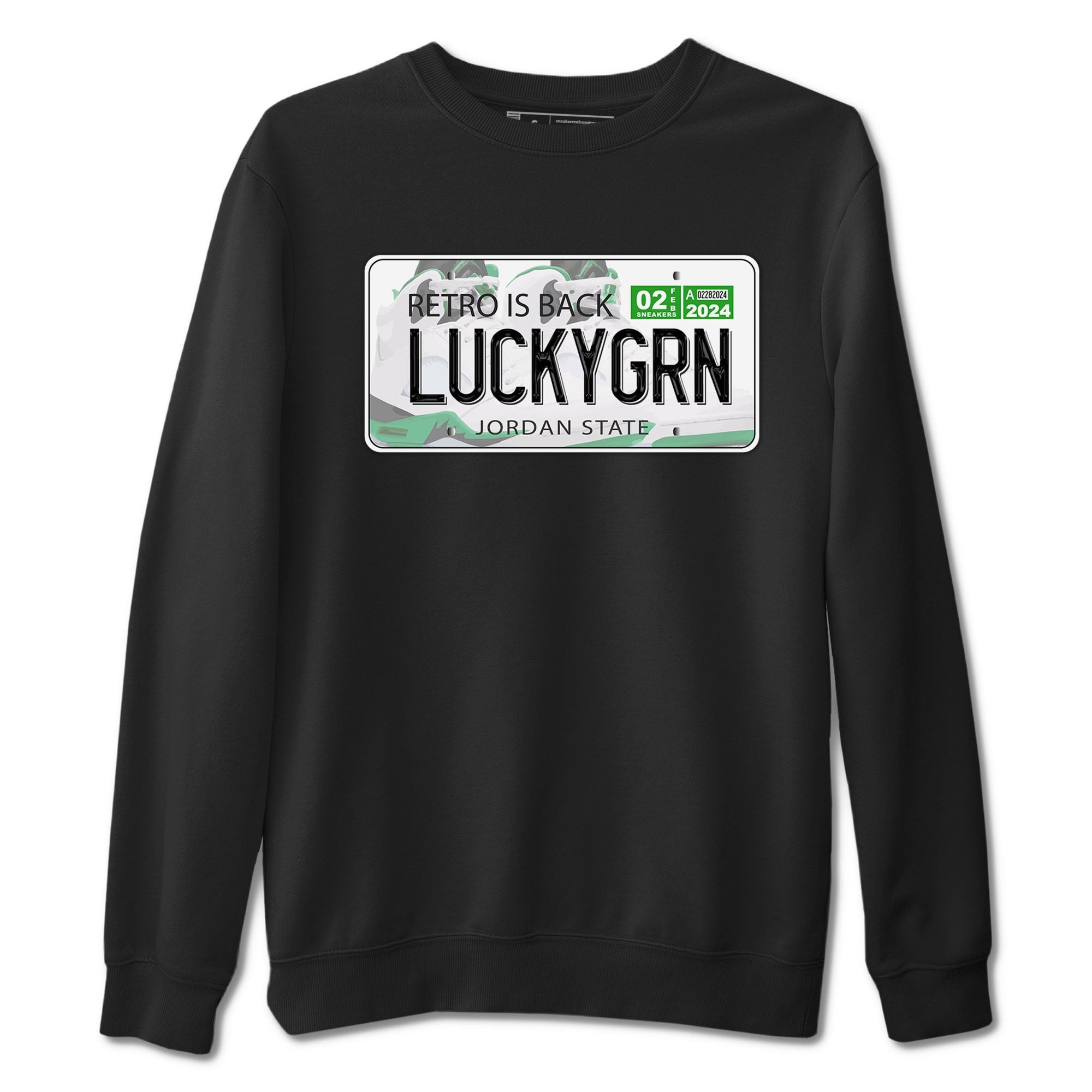 Jordan Plate snkmatch Tees - Air Jordan 5 Lucky Green