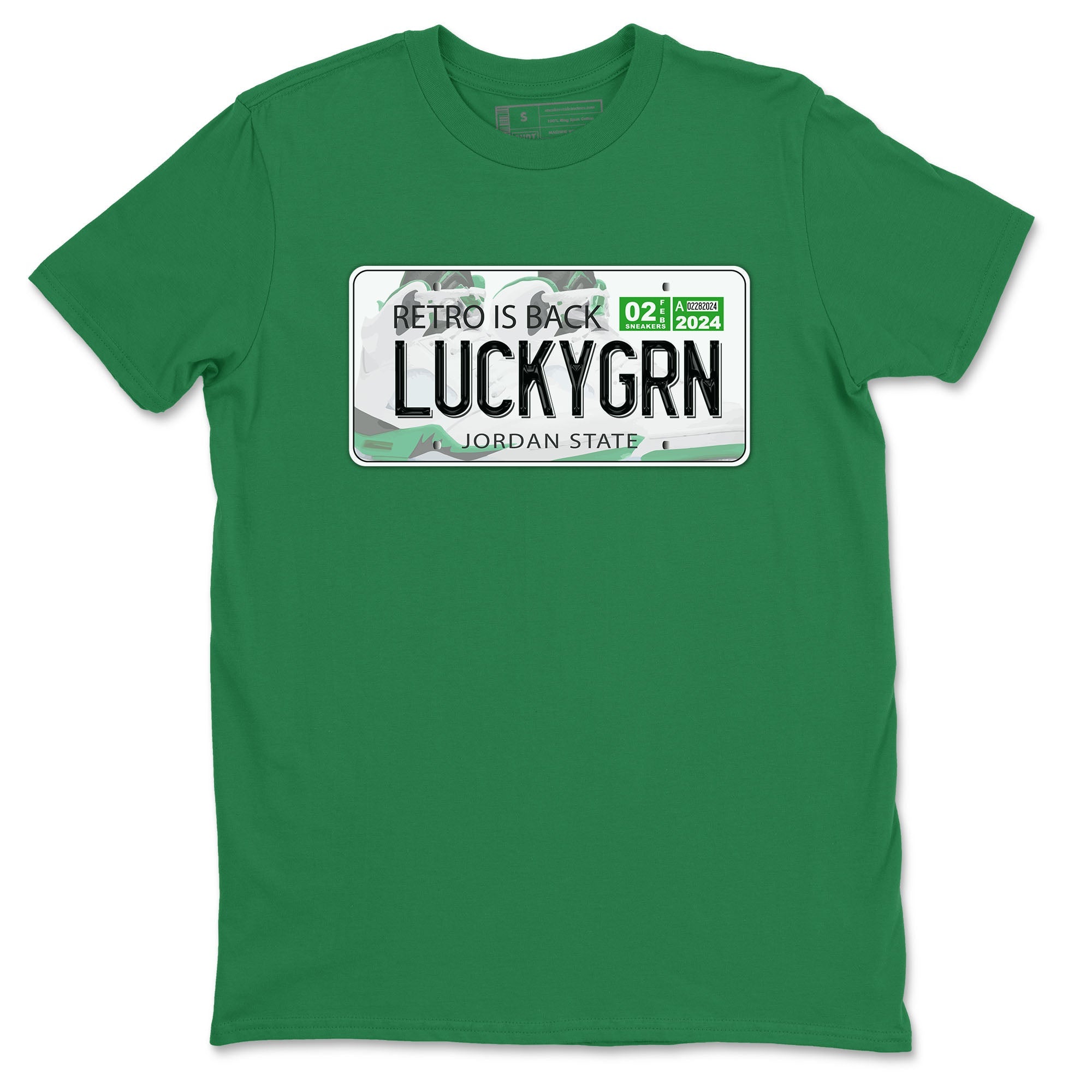 Jordan Plate snkmatch Tees - Air Jordan 5 Lucky Green