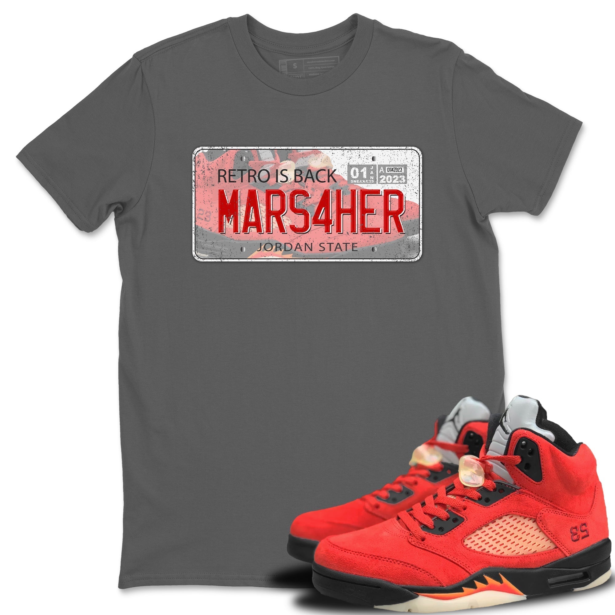 Jordan Plate Unisex Tops - Air Jordan 5 Mars For Her