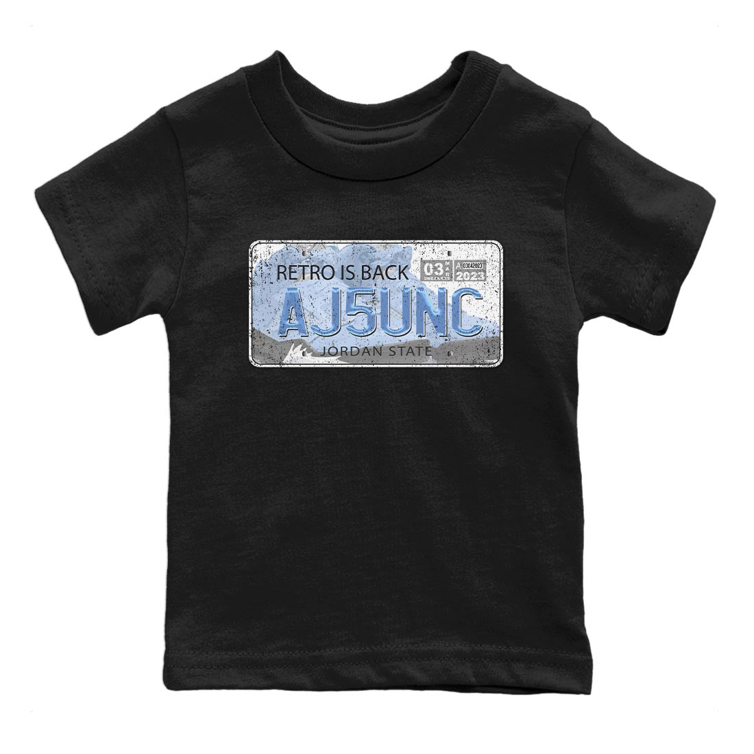 Jordan Plate Kids Tops - Air Jordan 5 UNC
