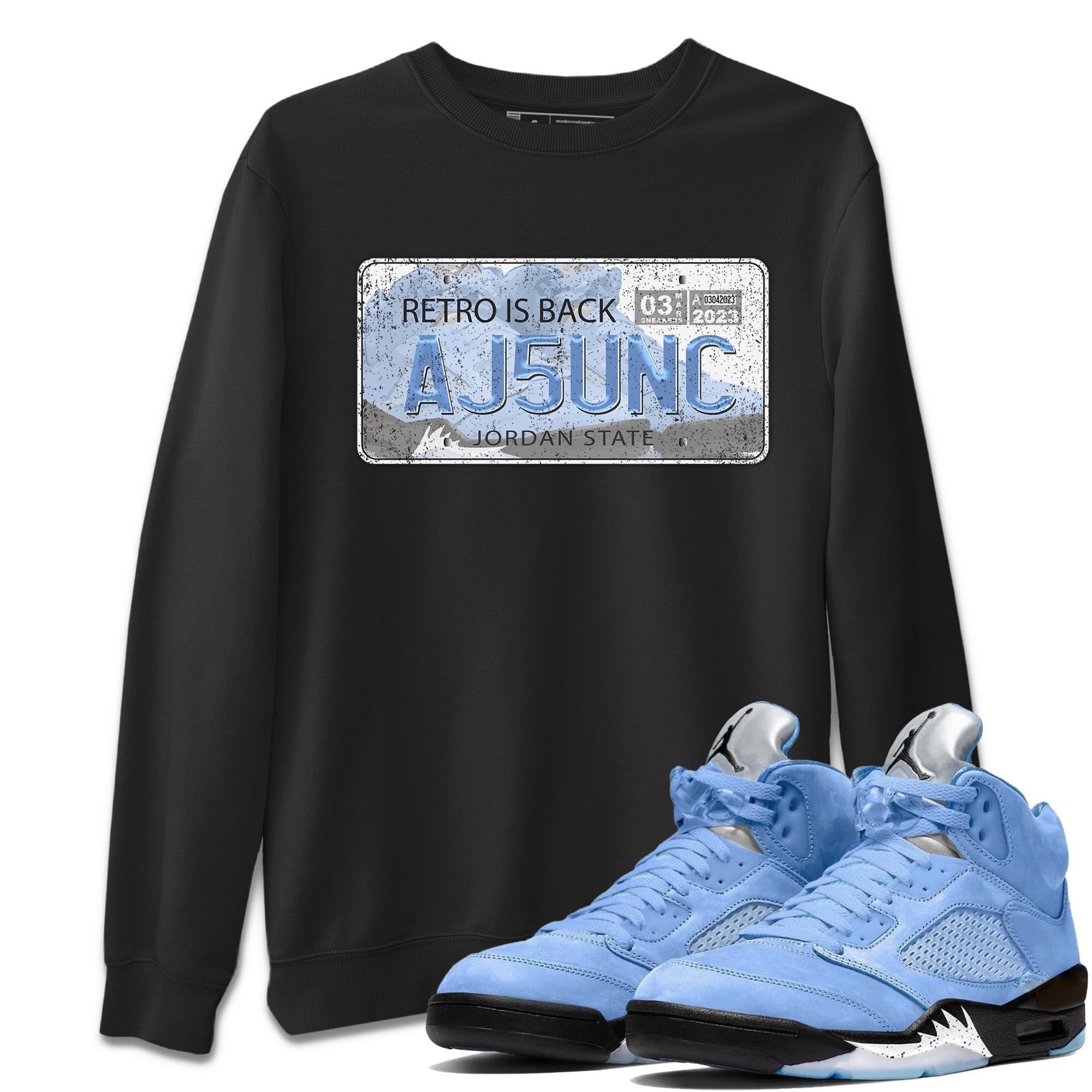 Jordan Plate Unisex Tops - Air Jordan 5 UNC